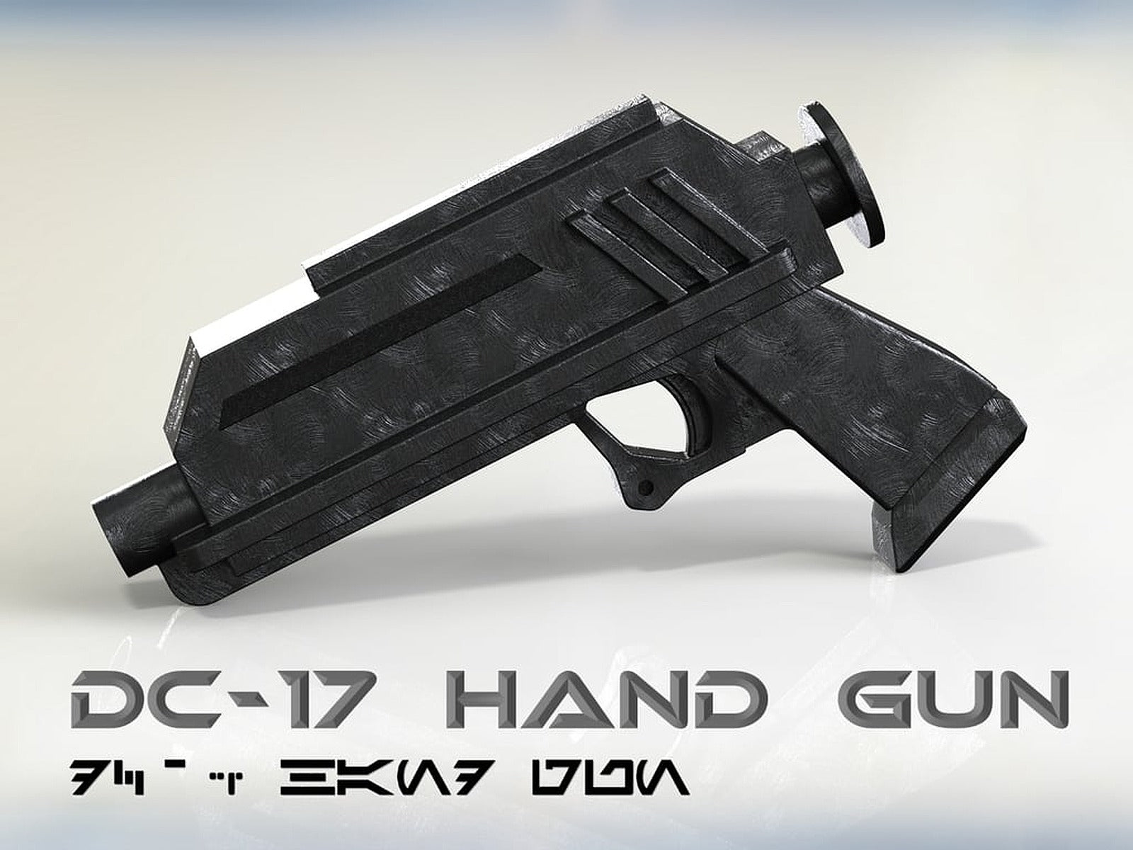 DC-17 Handgun (Clone Wars Animated Version) – 3D Baskı Modeli