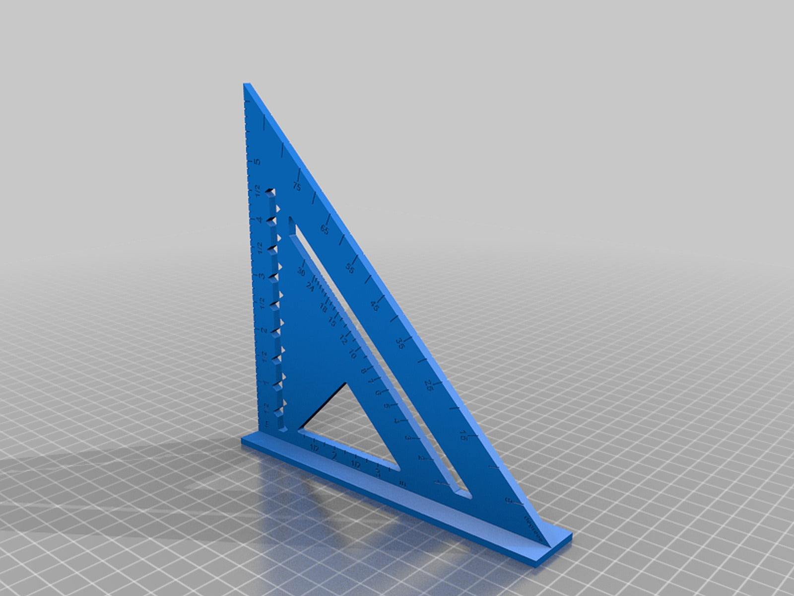Speed Square (Metric and Imperial) – 3D Baskı Modeli