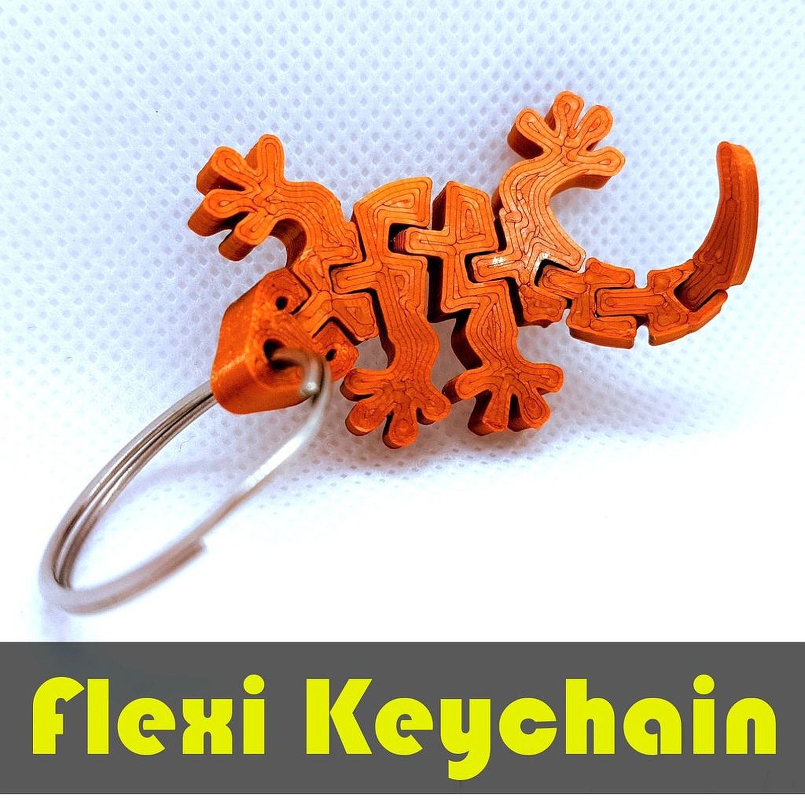 Flexi Articulated Gecko anahtarlık – 3D Baskı Modeli
