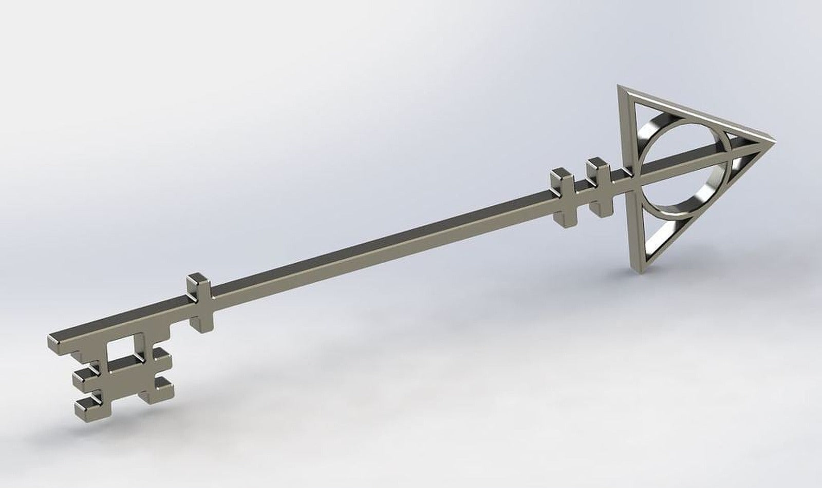 Deathly Hallows Key – 3D Baskı Modeli