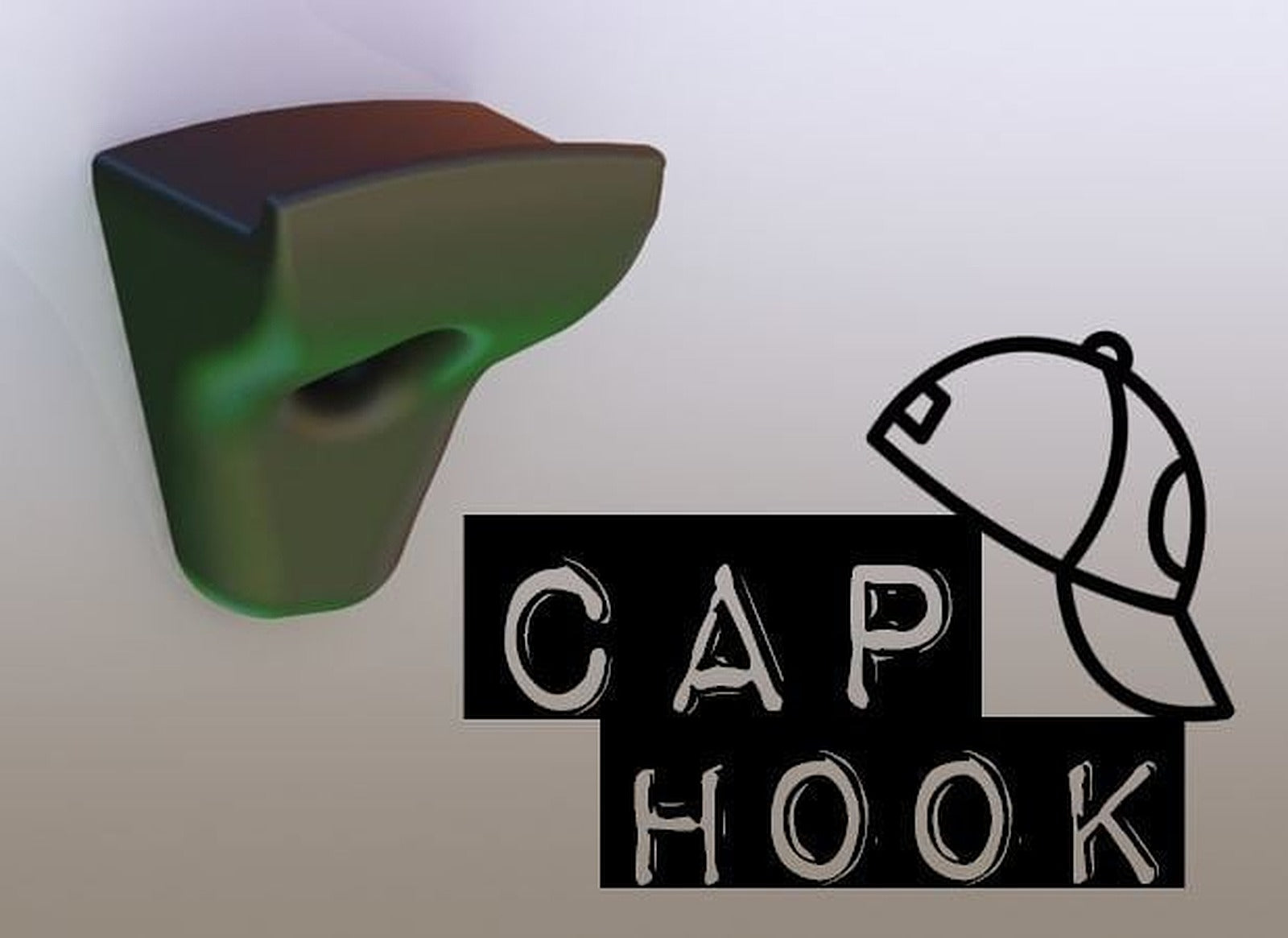 Baseball Cap Wall askı / Wandhaken für Basecap – 3D Baskı Modeli