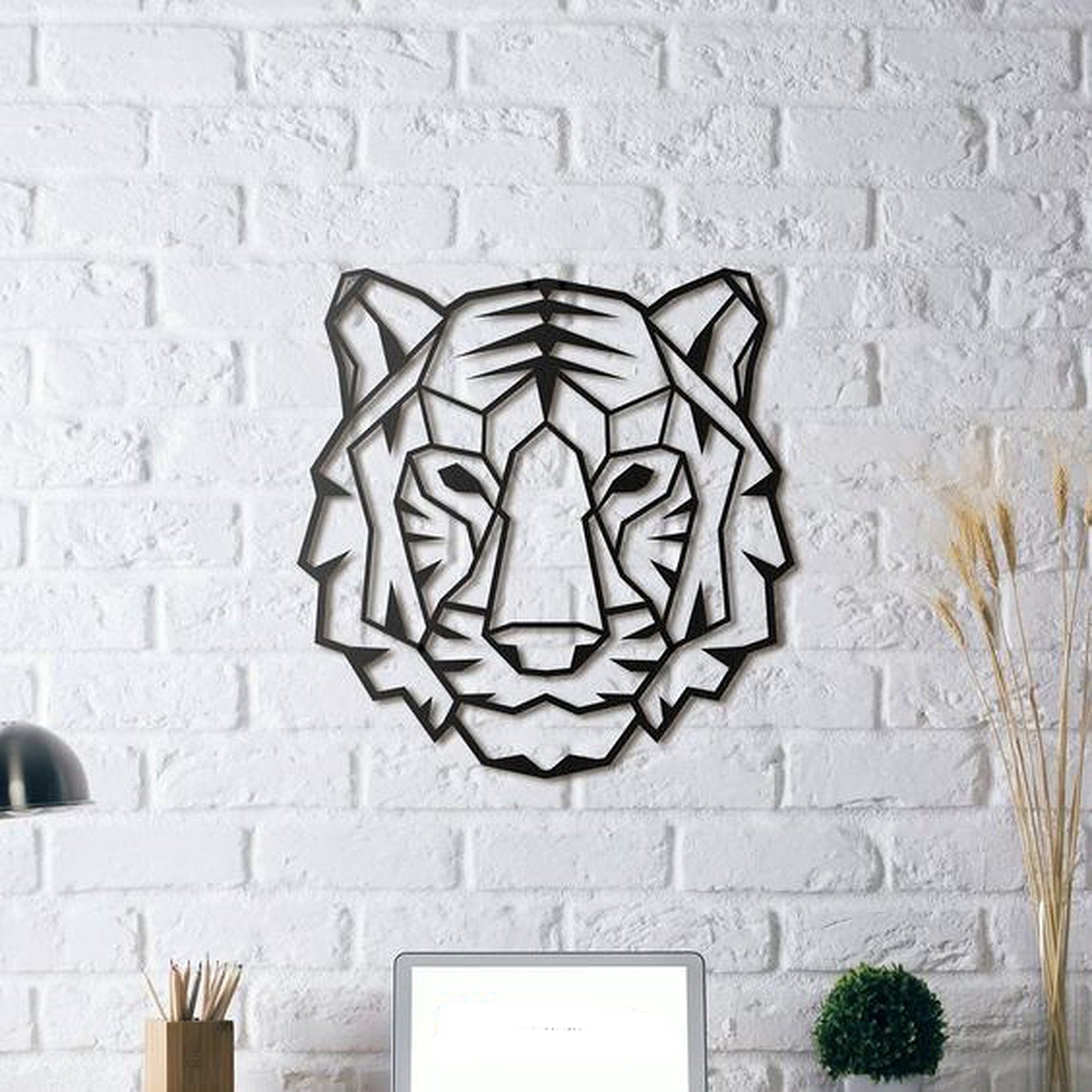 Tiger wall Sculpture 2D – 3D Baskı Modeli