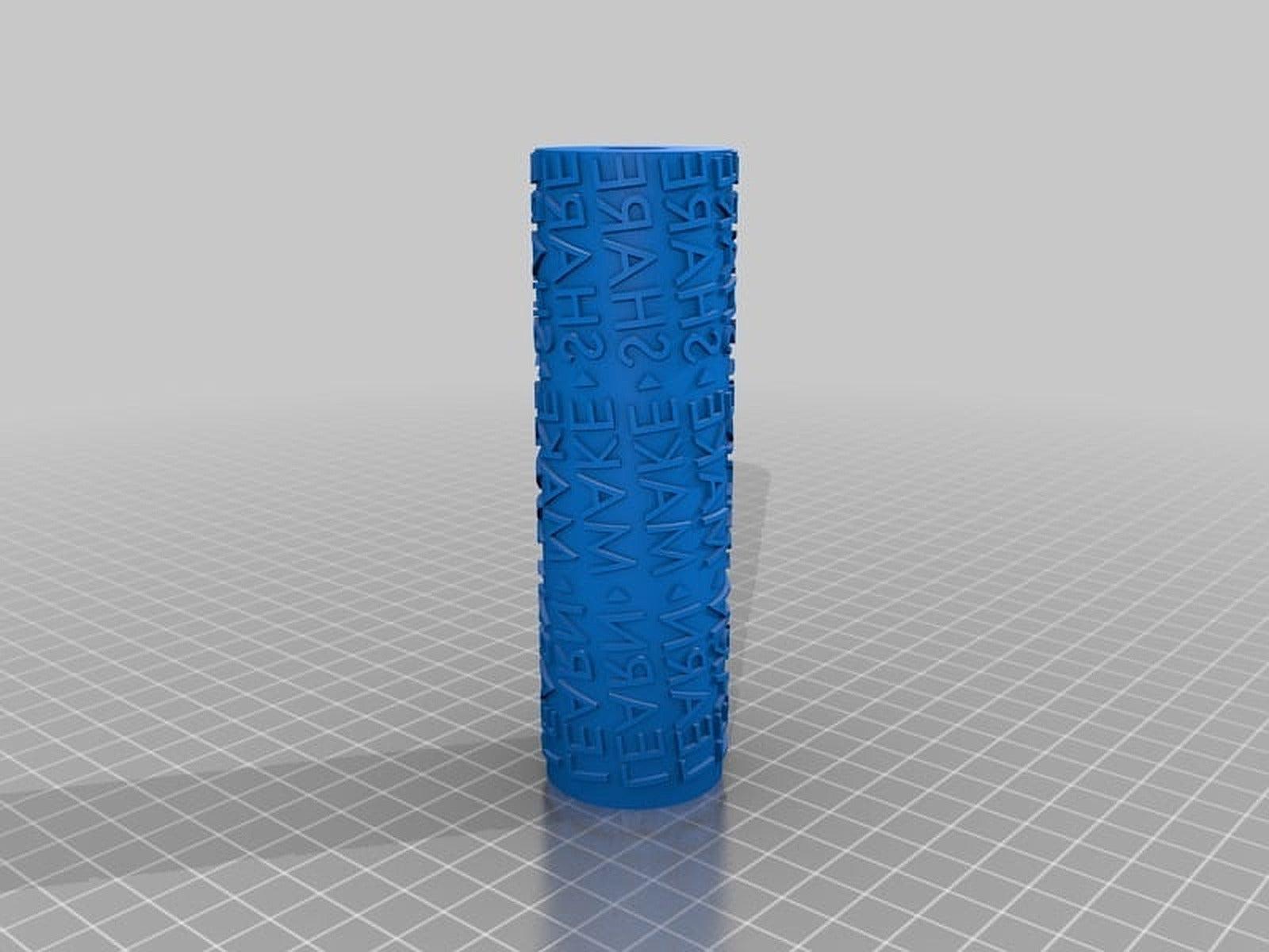 Text paint roll by Samuel Bernier – 3D Baskı Modeli