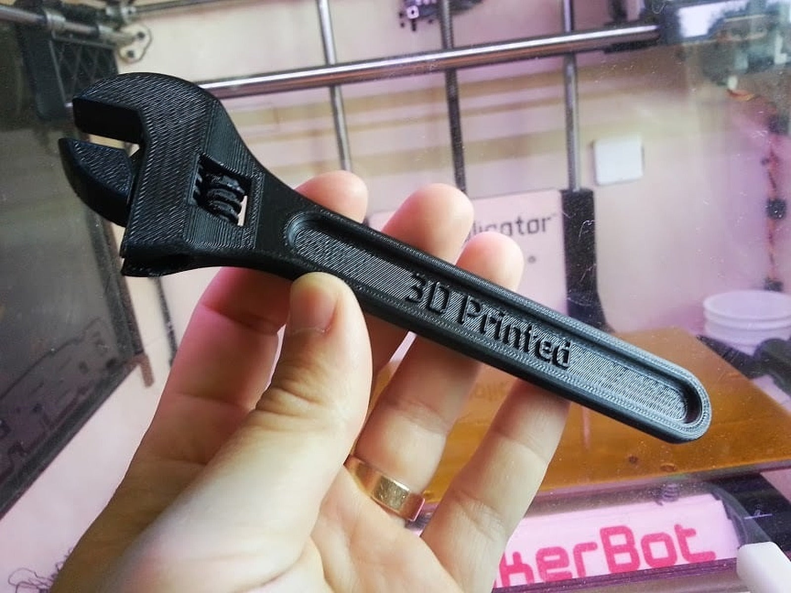 Fully assembled 3D printable wrench – 3D Baskı Modeli