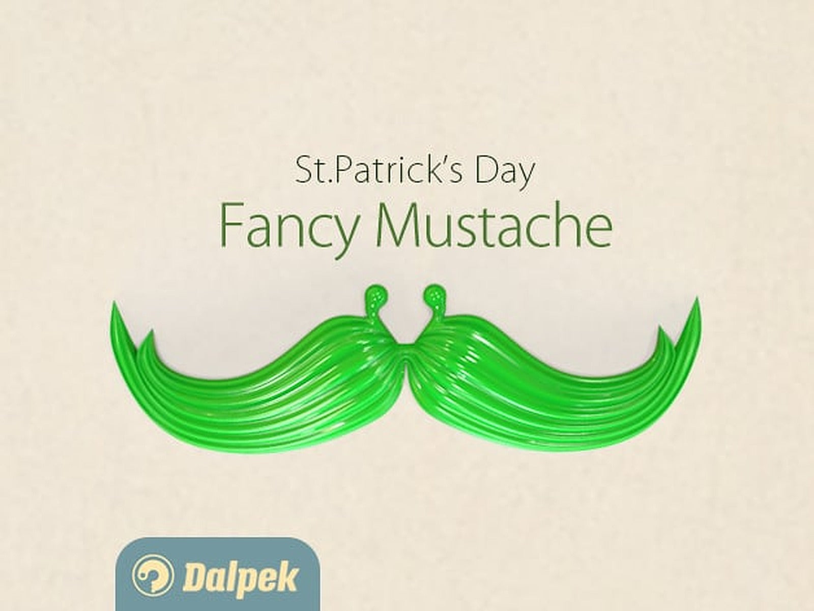 Fancy Mustache for St. Patrick's Day – 3D Baskı Modeli