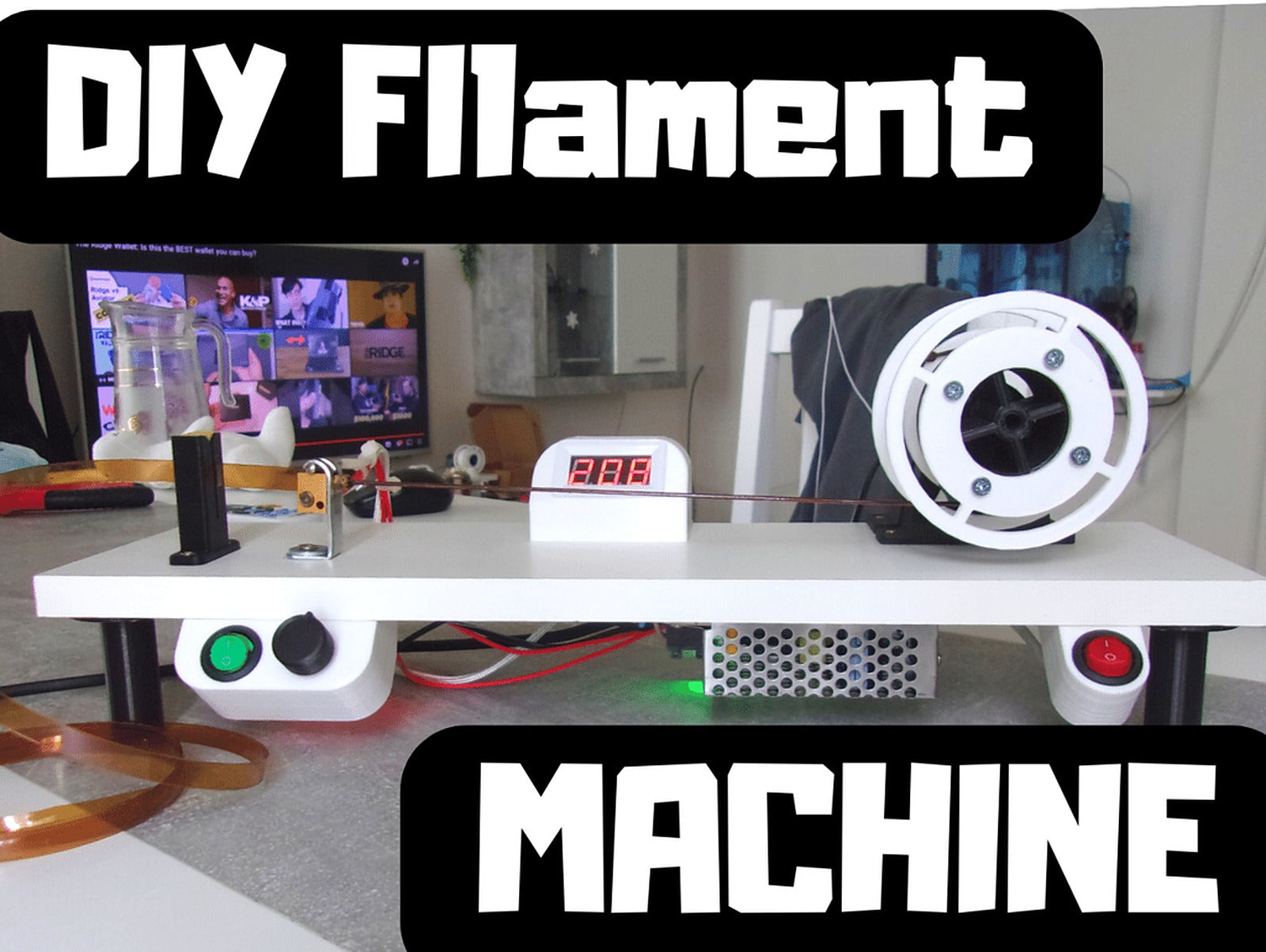 BOTTLE FILAMENT MACHINE - PETAMENTOR – 3D Baskı Modeli