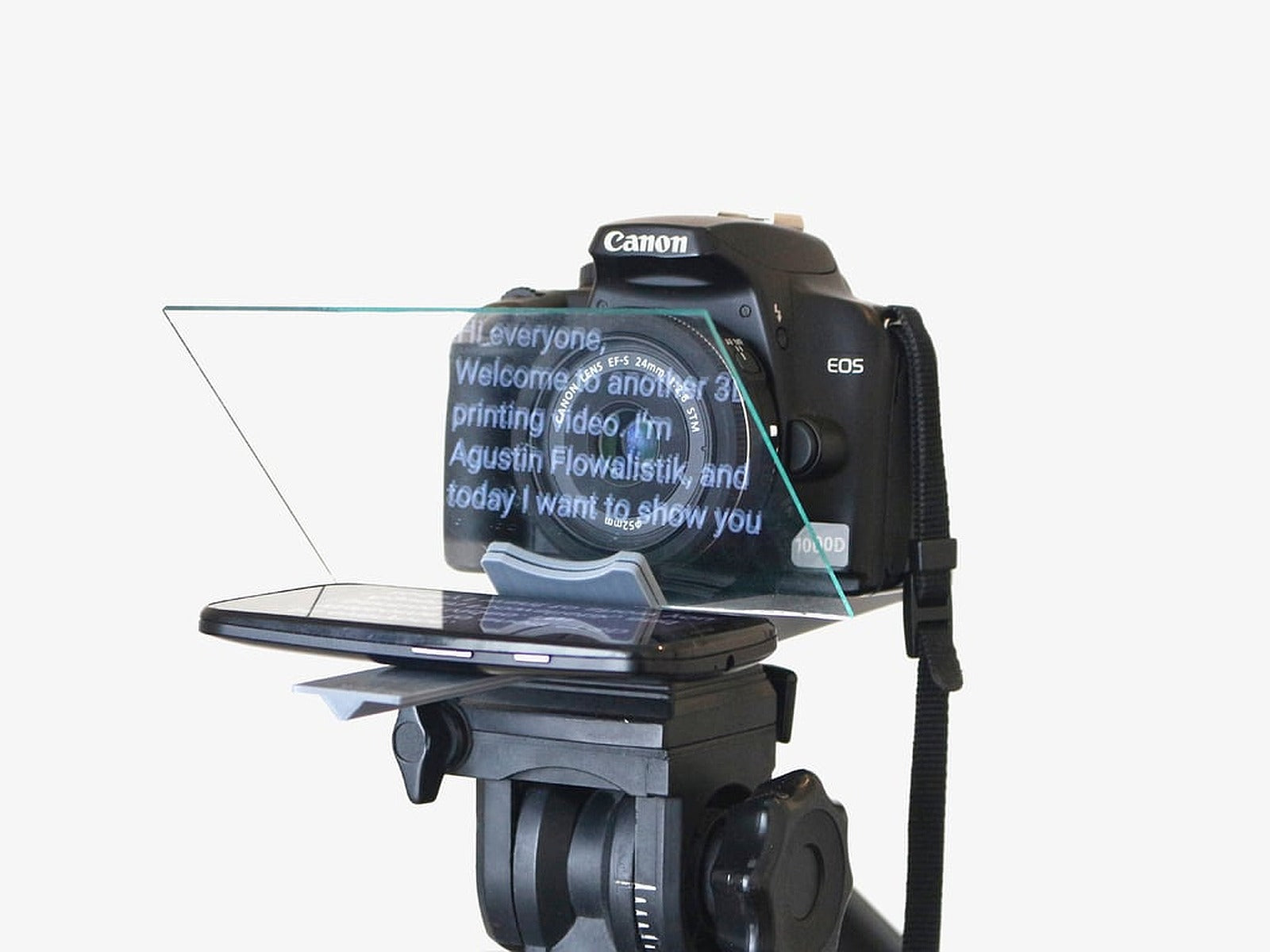Smartphone Teleprompter - Tripod Adapter – 3D Baskı Modeli