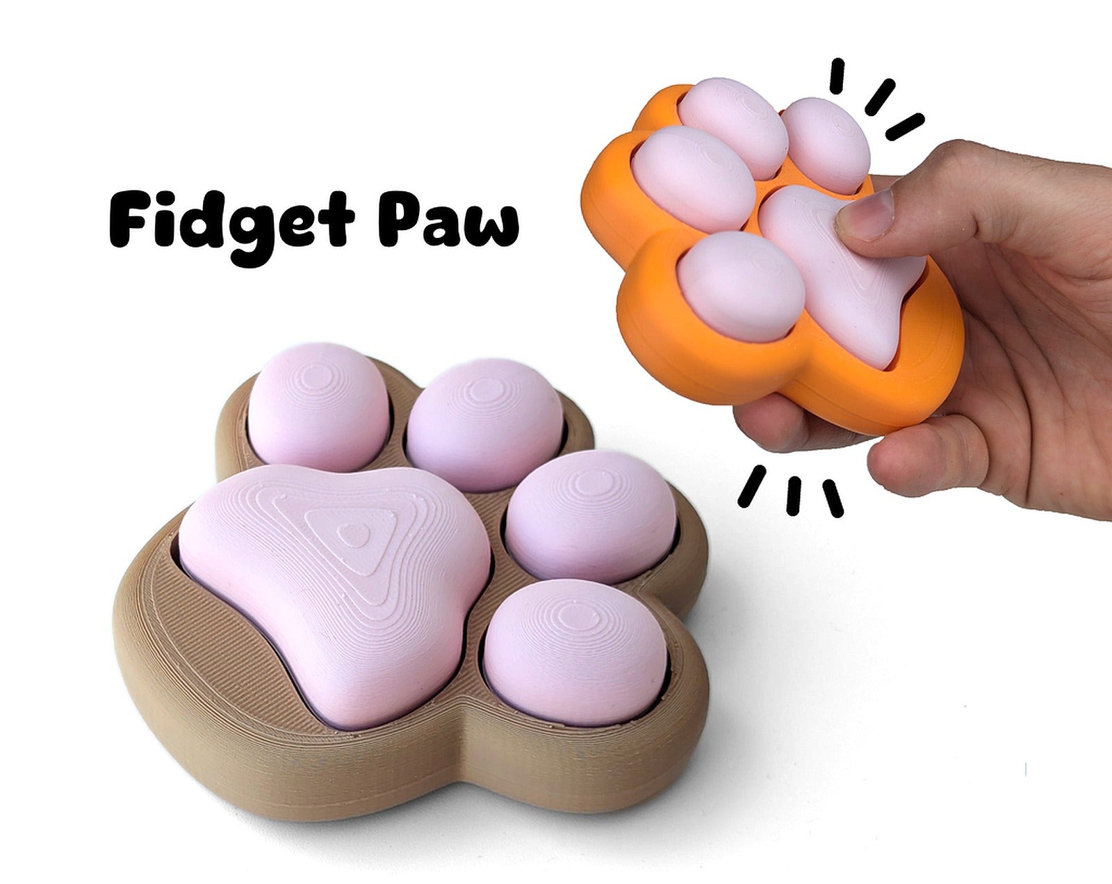 Fidget Paw – 3D Baskı Modeli