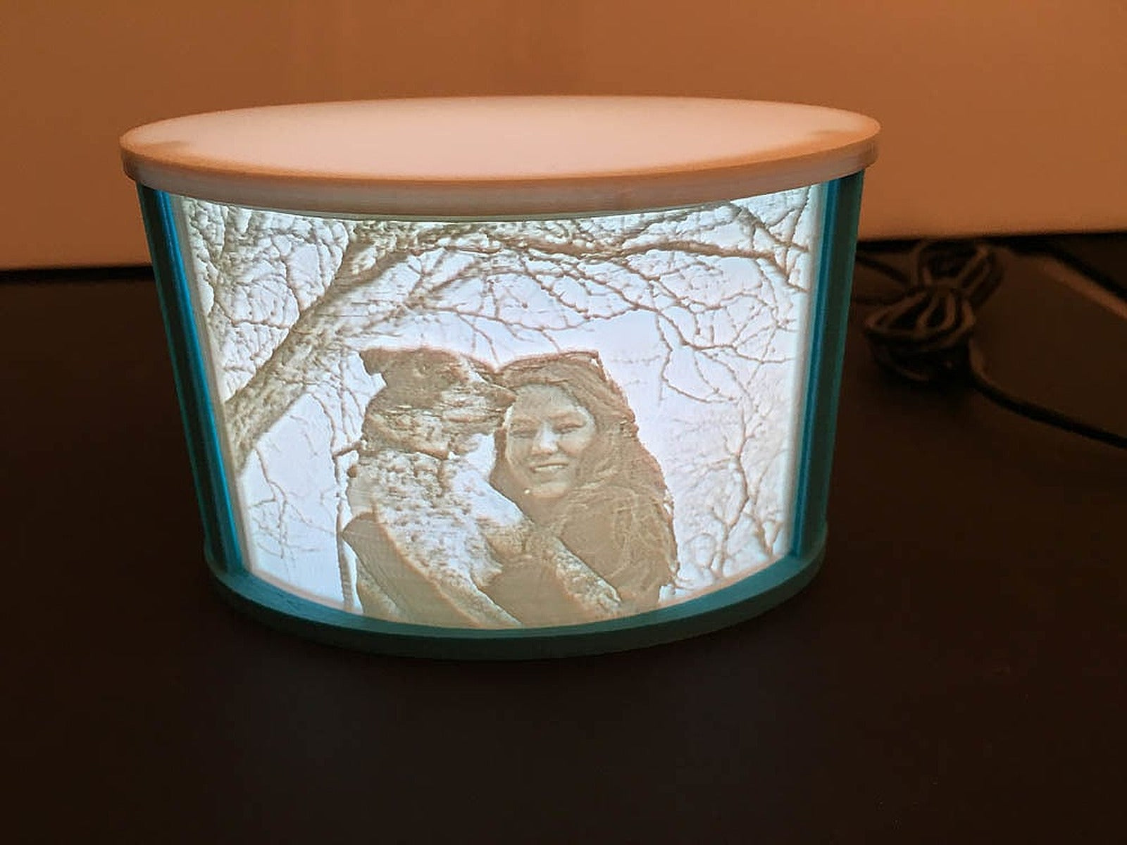 Lithophane Frame Curved – 3D Baskı Modeli