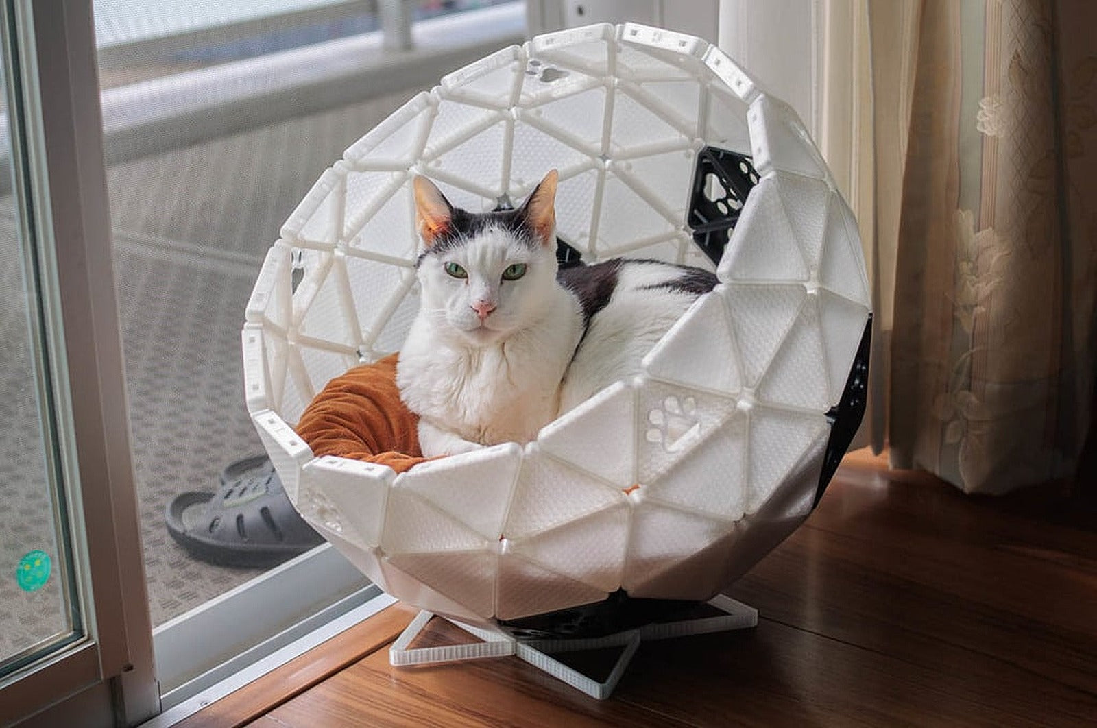 Geodesic Dome Cat House Bed Parts (Remix) – 3D Baskı Modeli