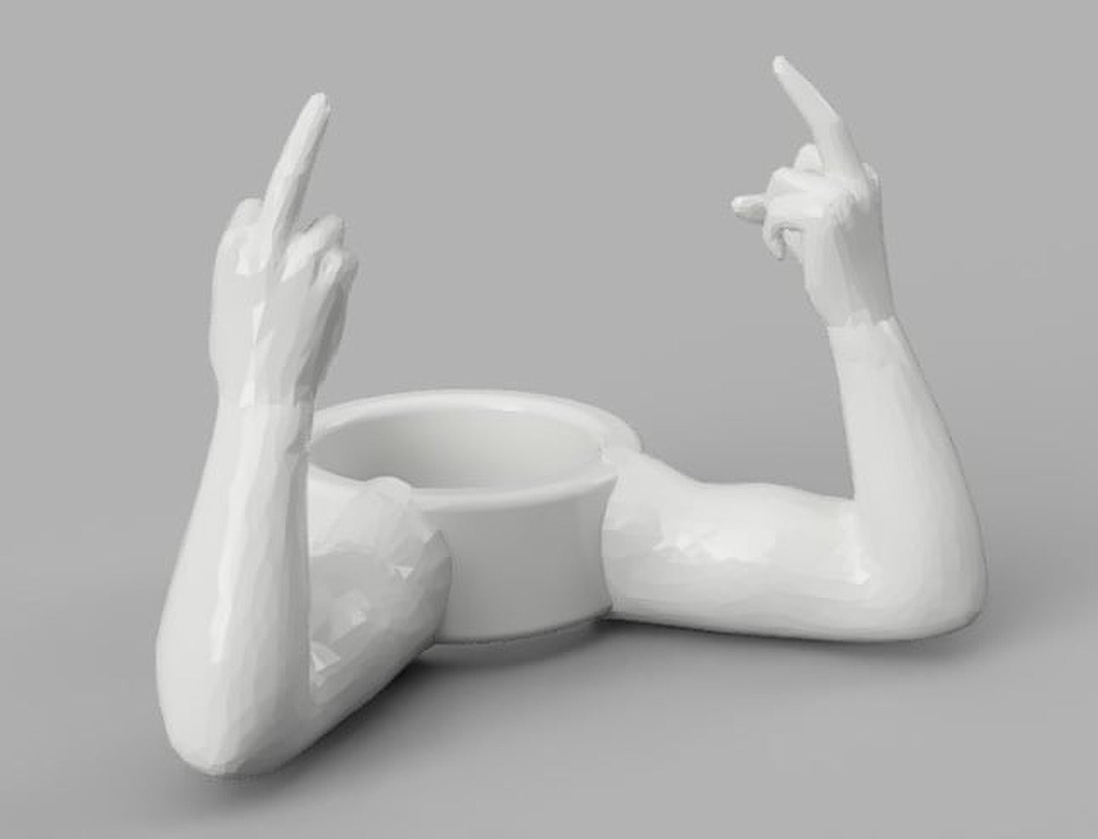 The Meta Middle Finger Ring – 3D Baskı Modeli