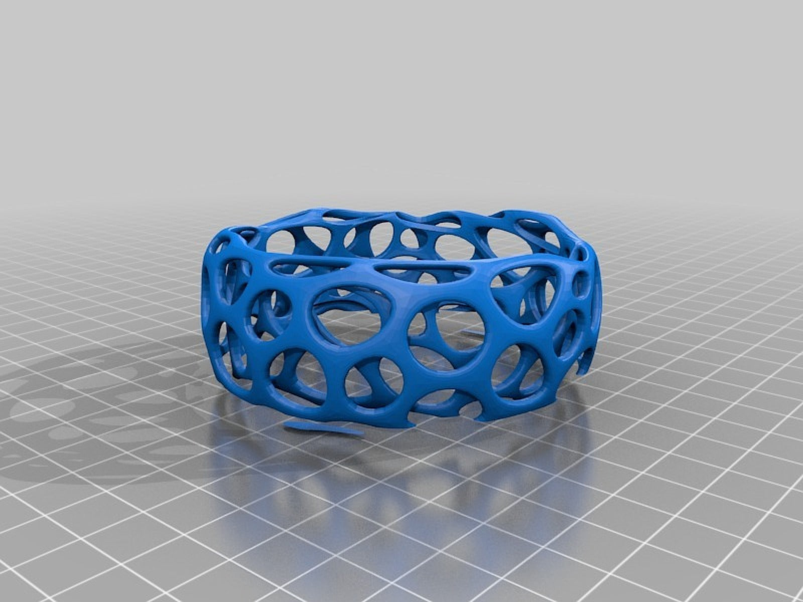 Bracelet - Voronoi Style – 3D Baskı Modeli