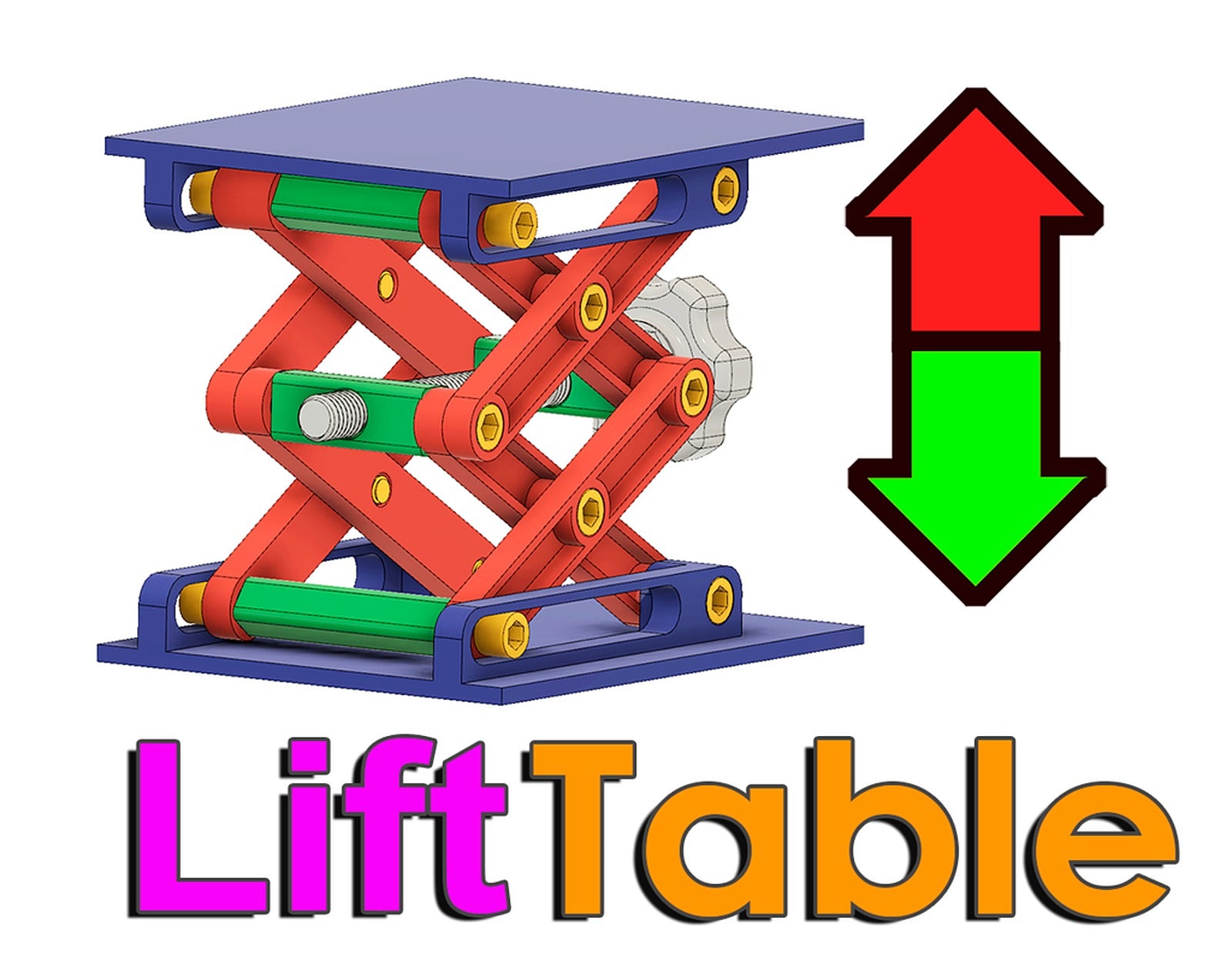 Lift Table 130x100 – 3D Baskı Modeli