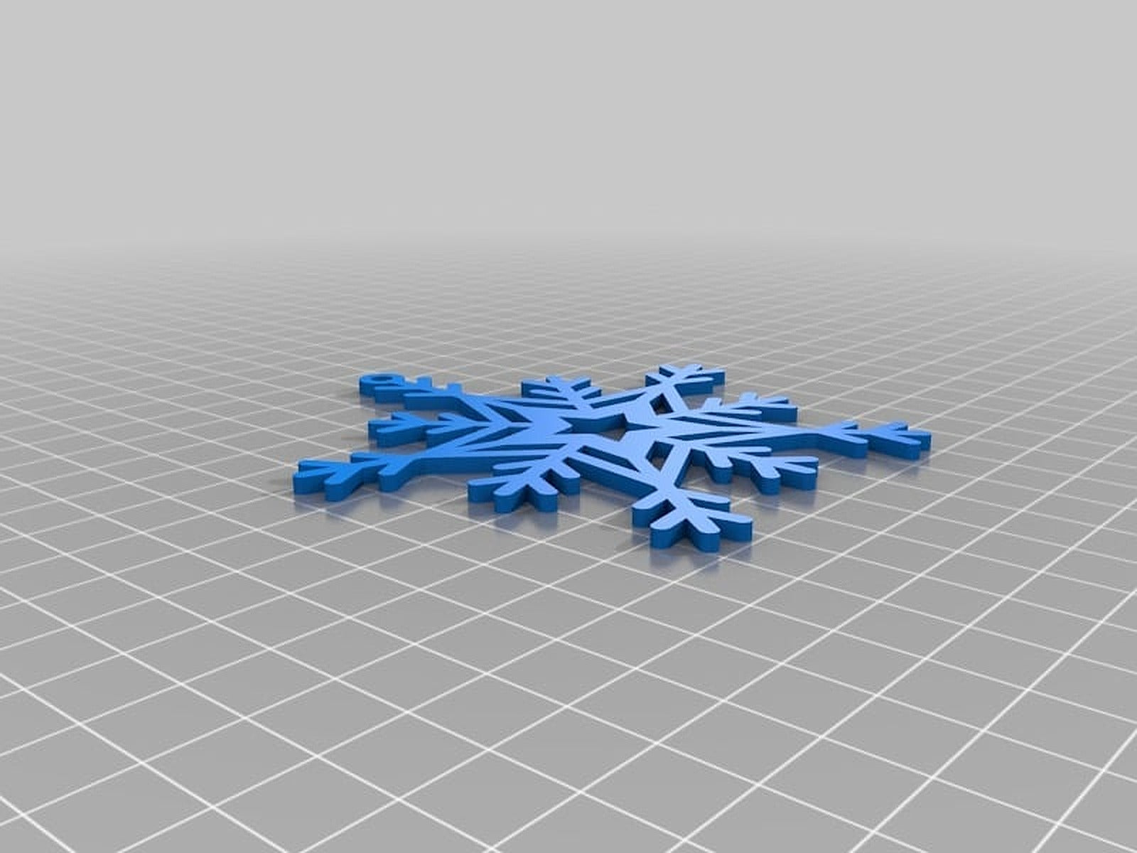 Snowflake Star Ornament – 3D Baskı Modeli