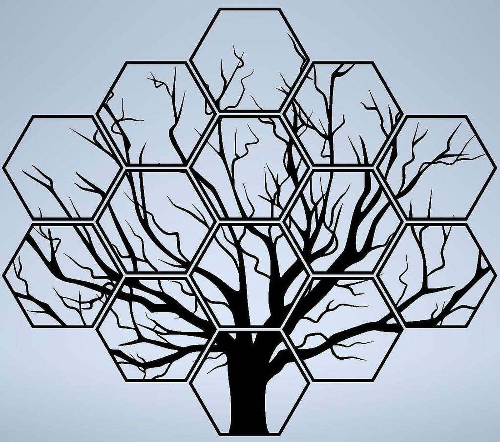 Hexagonal Tree – 3D Baskı Modeli