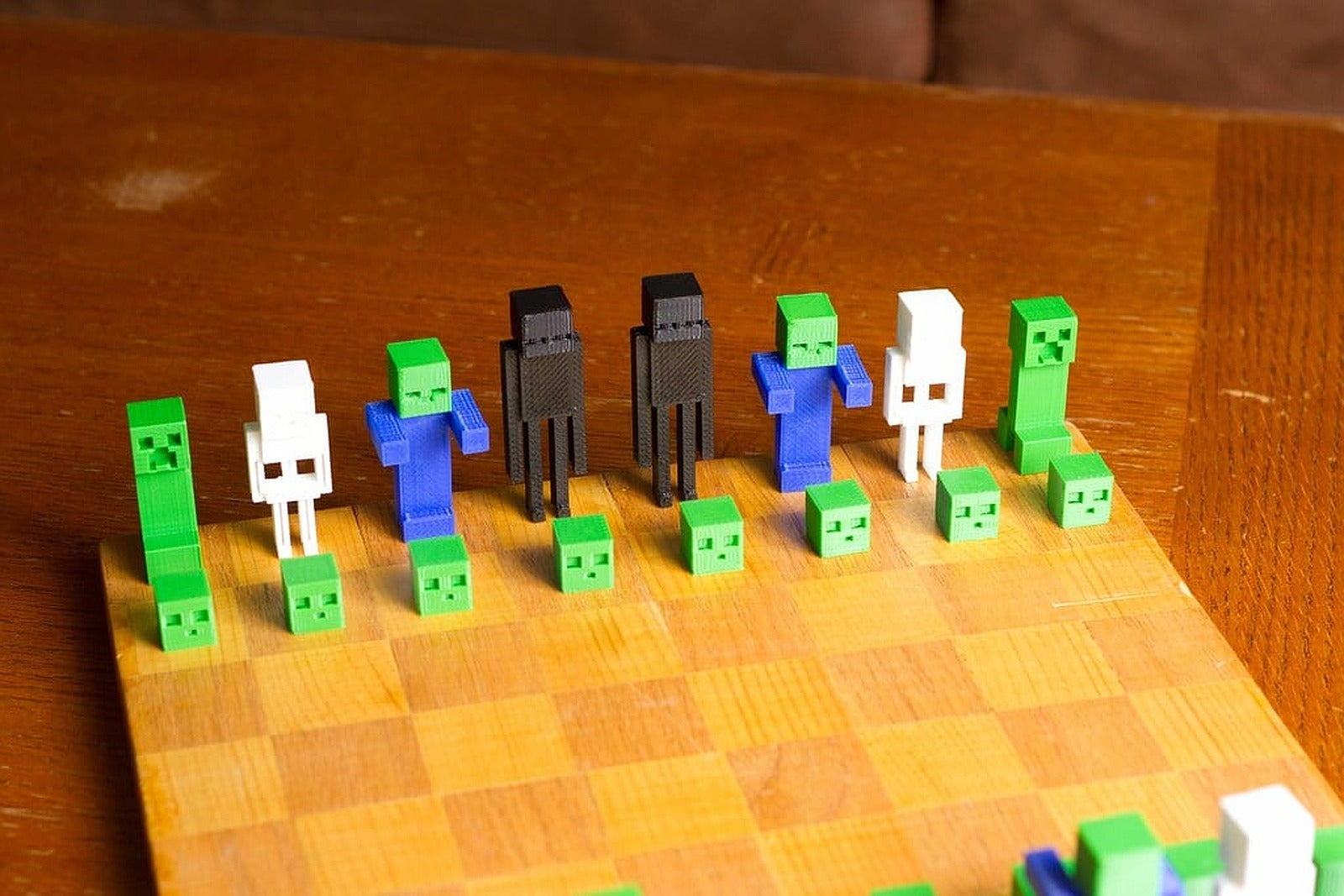 Minecraft Chess Set – 3D Baskı Modeli