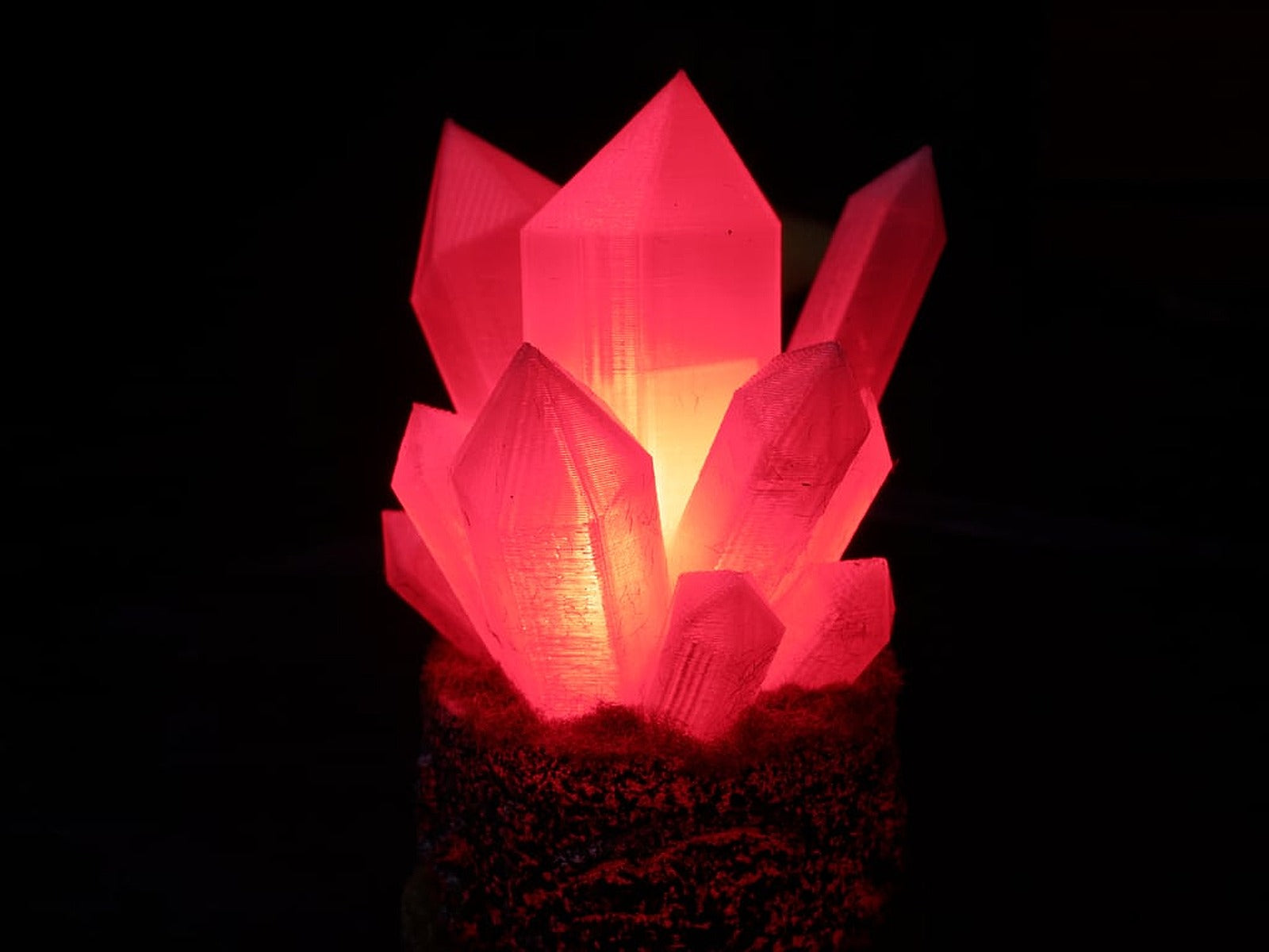 Crystal LED Light – 3D Baskı Modeli