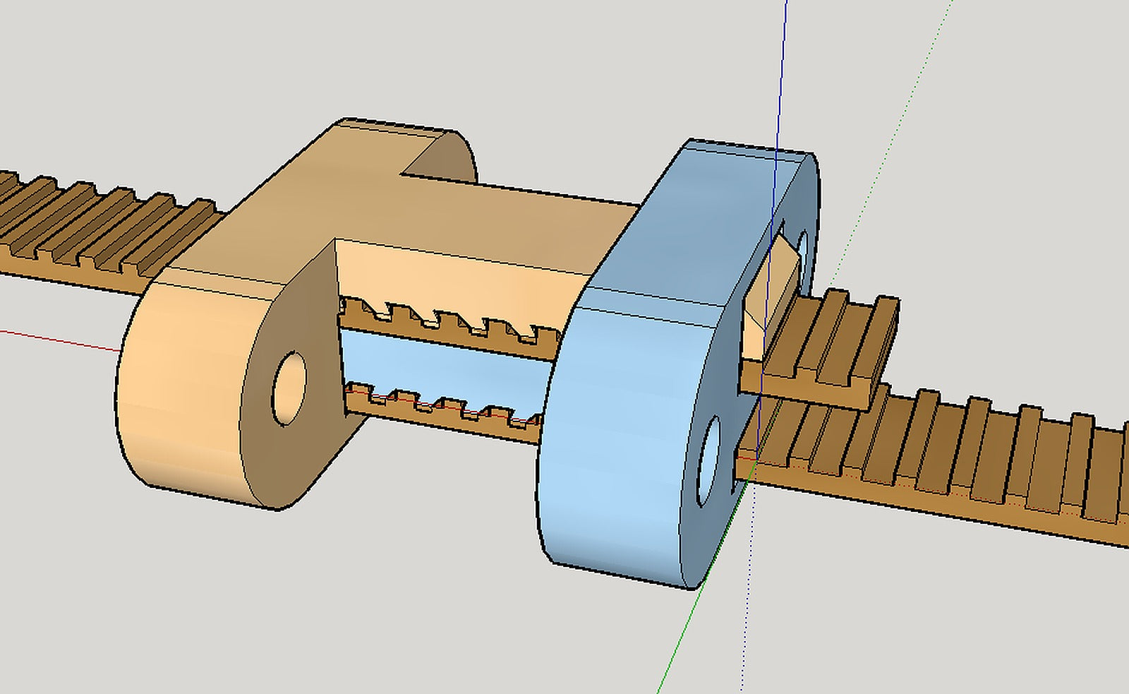 Belt clamps with a built-in tensioner – 3D Baskı Modeli