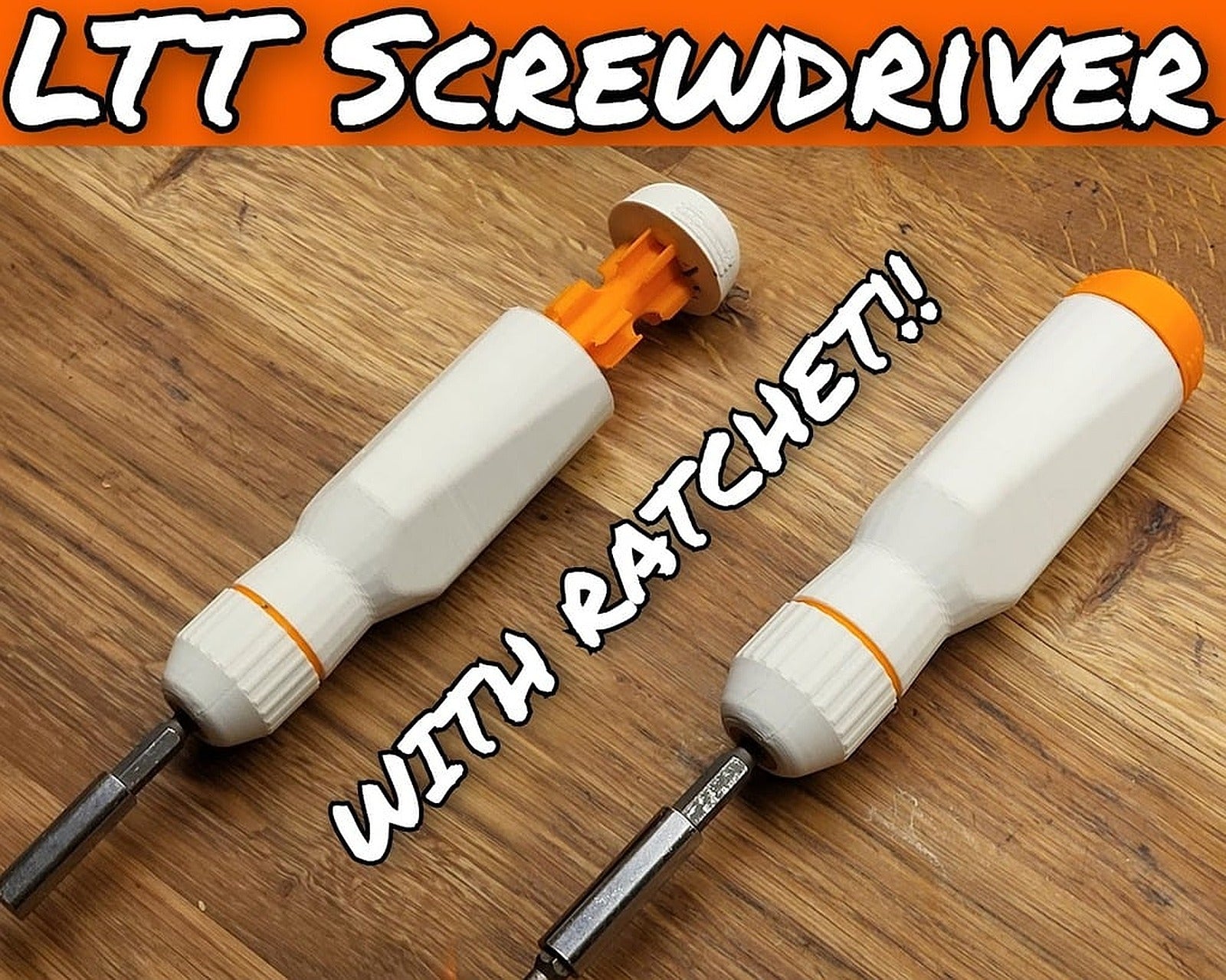 LTT Screwdriver, With Ratchet – 3D Baskı Modeli