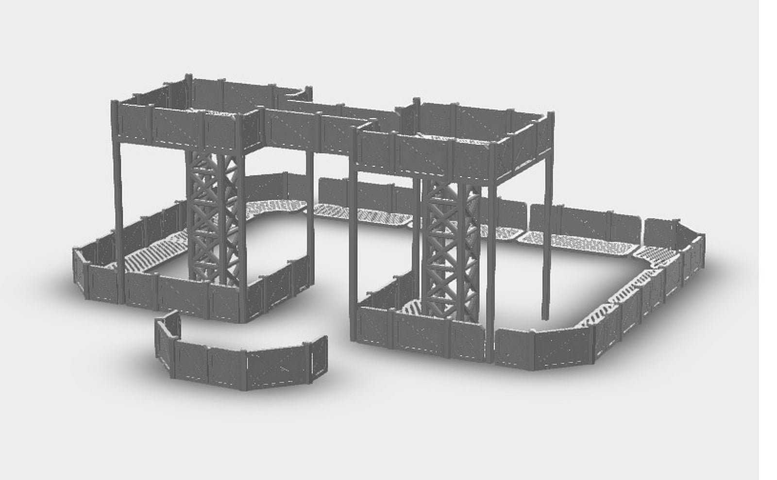 Wargaming compatible Outpost - smal - 28mm – 3D Baskı Modeli