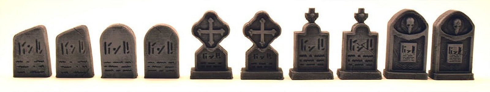 Gravestone Pack (28mm scale) – 3D Baskı Modeli
