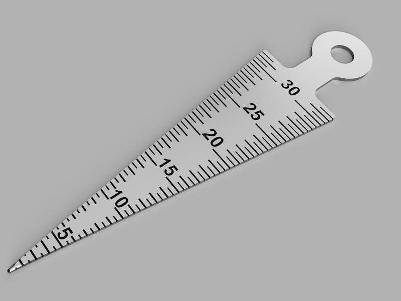 HOLE DIAMETER GAUGE (mm & inch) – 3D Baskı Modeli