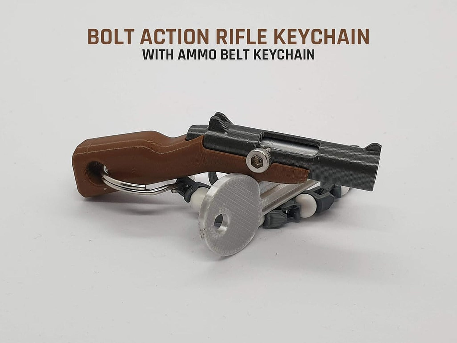 Bolt Action Rifle anahtarlık – 3D Baskı Modeli