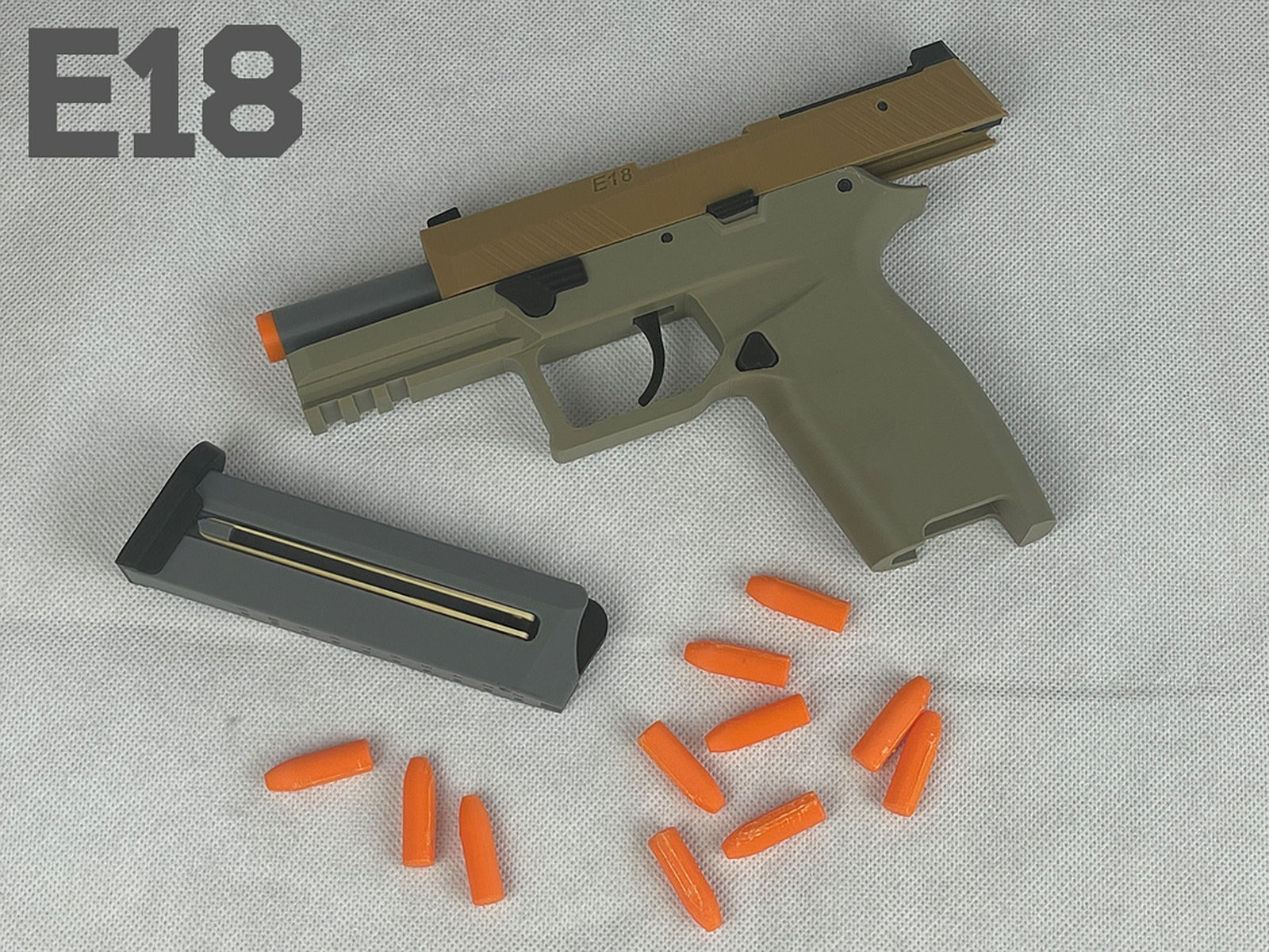 E18 | Toy pistol (Working!) – 3D Baskı Modeli