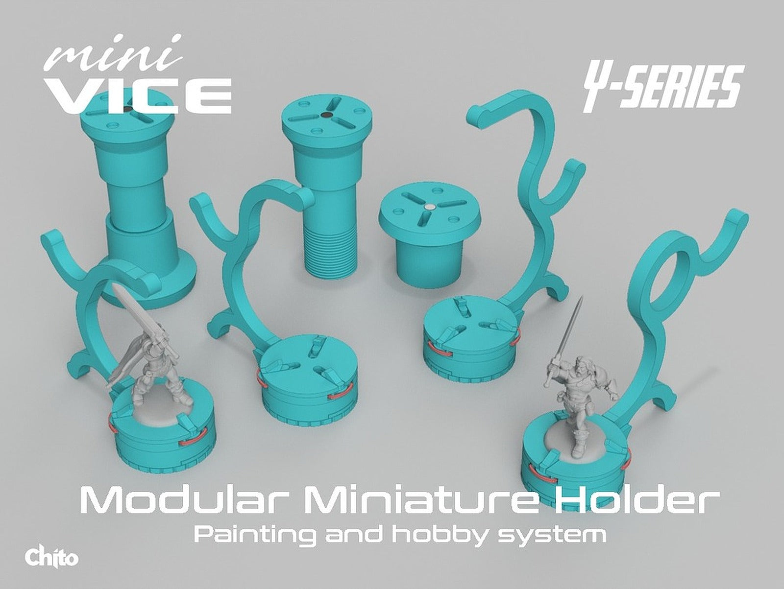 miniVICE Y-Series - Modular miniature stand, painting and hobby system – 3D Baskı Modeli