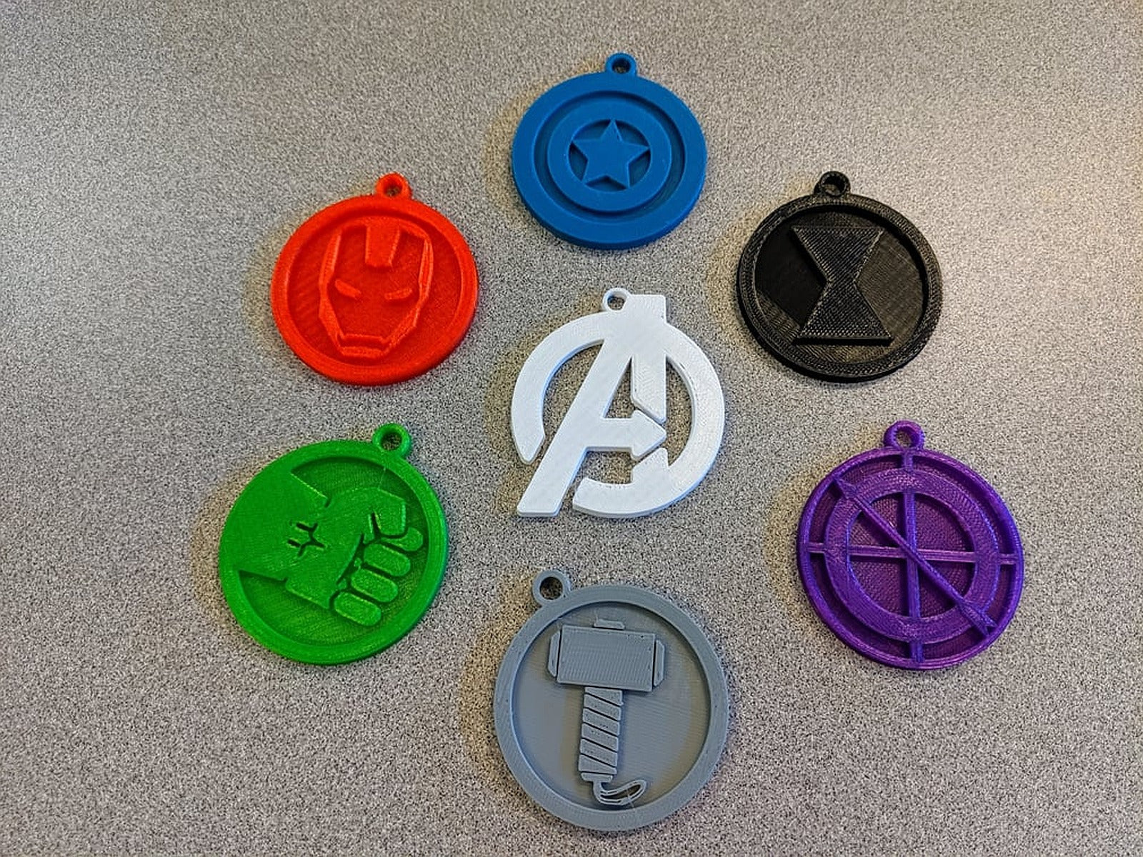 Avengers anahtarlık Collection – 3D Baskı Modeli