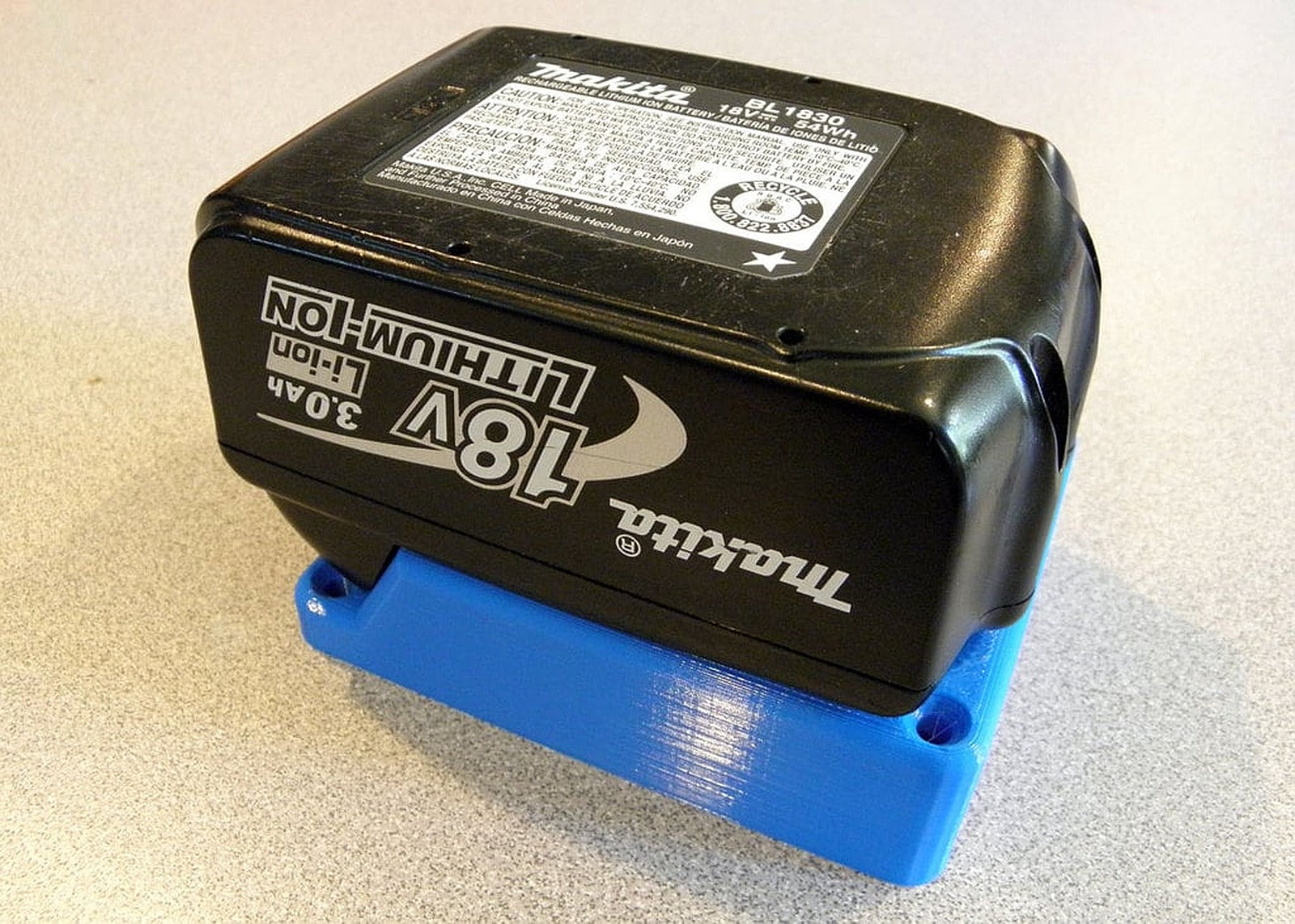 Makita Battery Mount – 3D Baskı Modeli