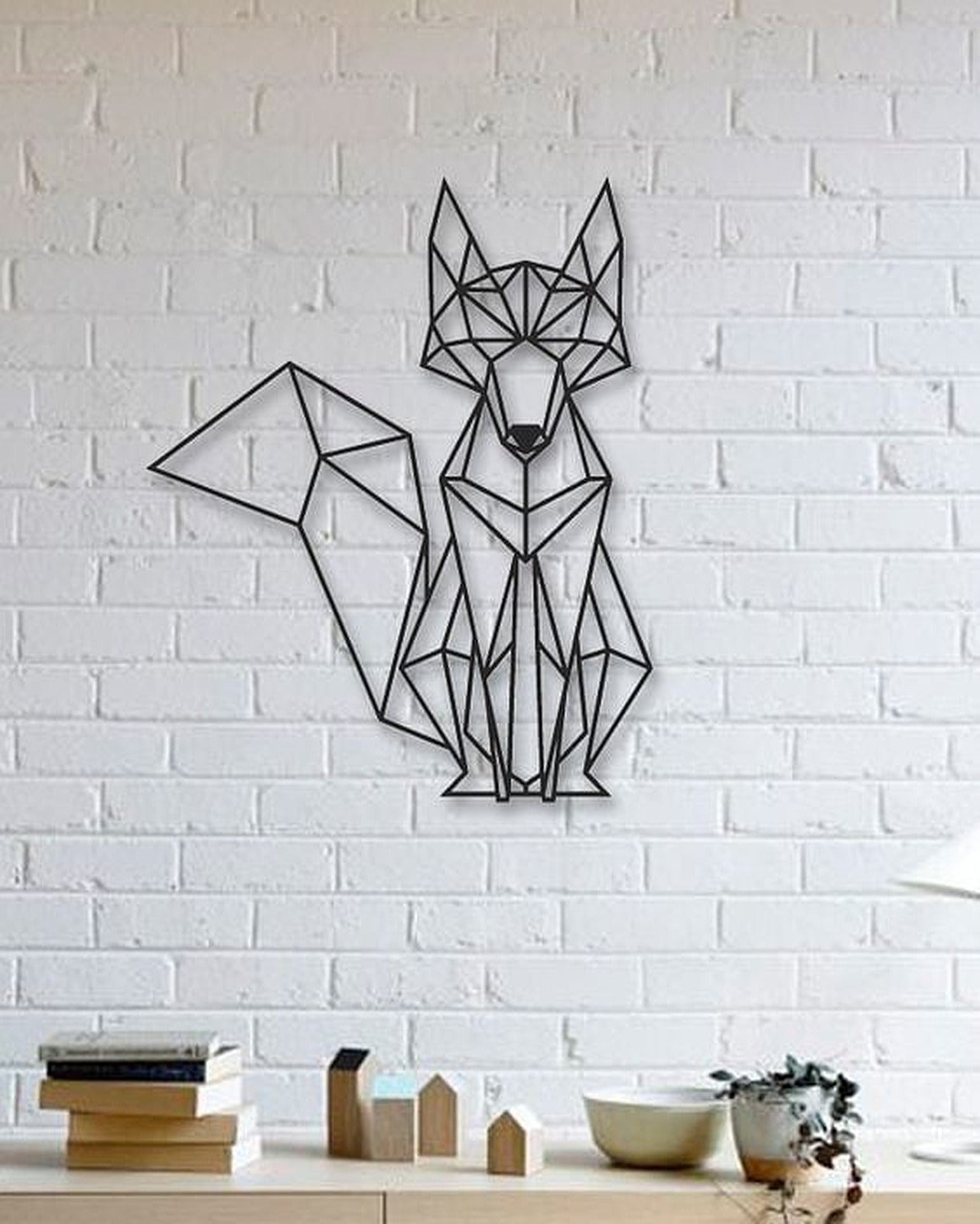 Fox Wall Sculpture 2D – 3D Baskı Modeli