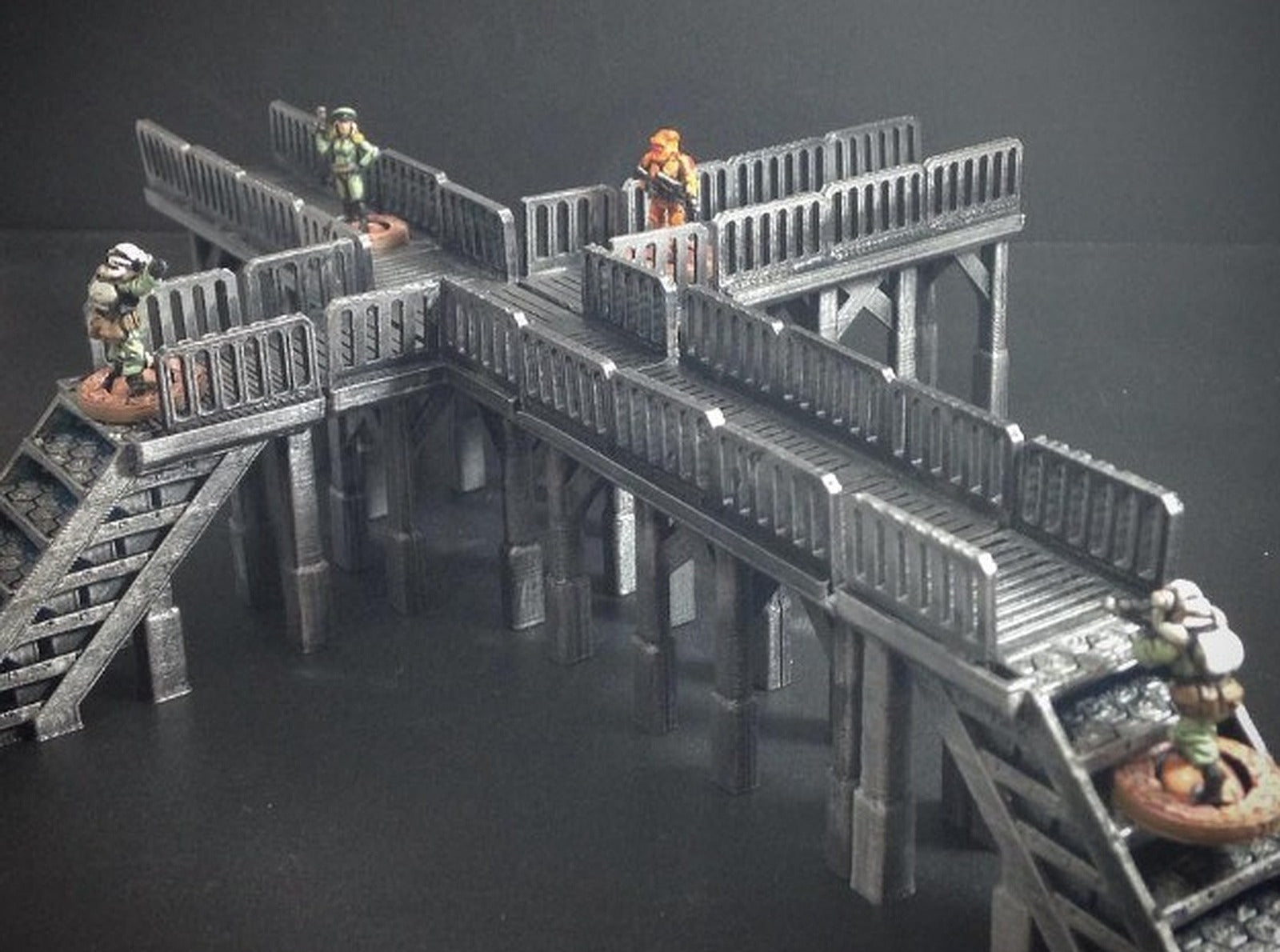 Modular Tech Catwalk (15mm scale) – 3D Baskı Modeli