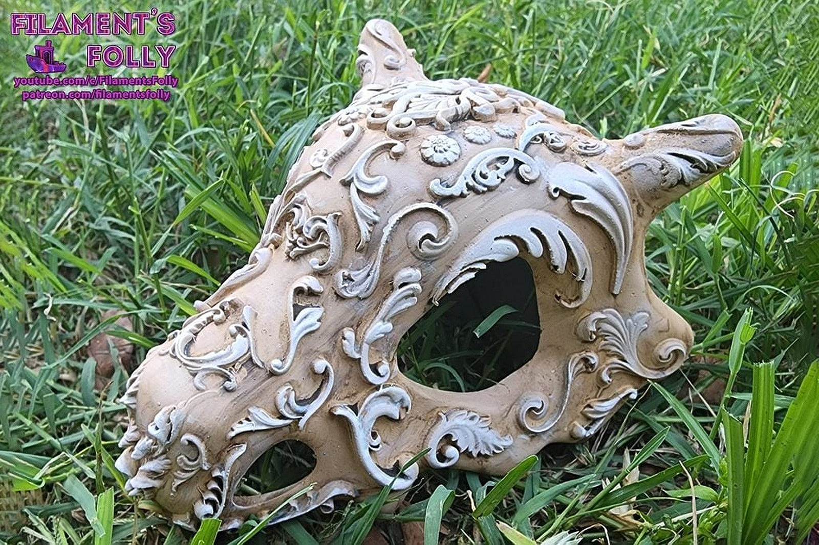 Ornamental Cubone Skull – 3D Baskı Modeli