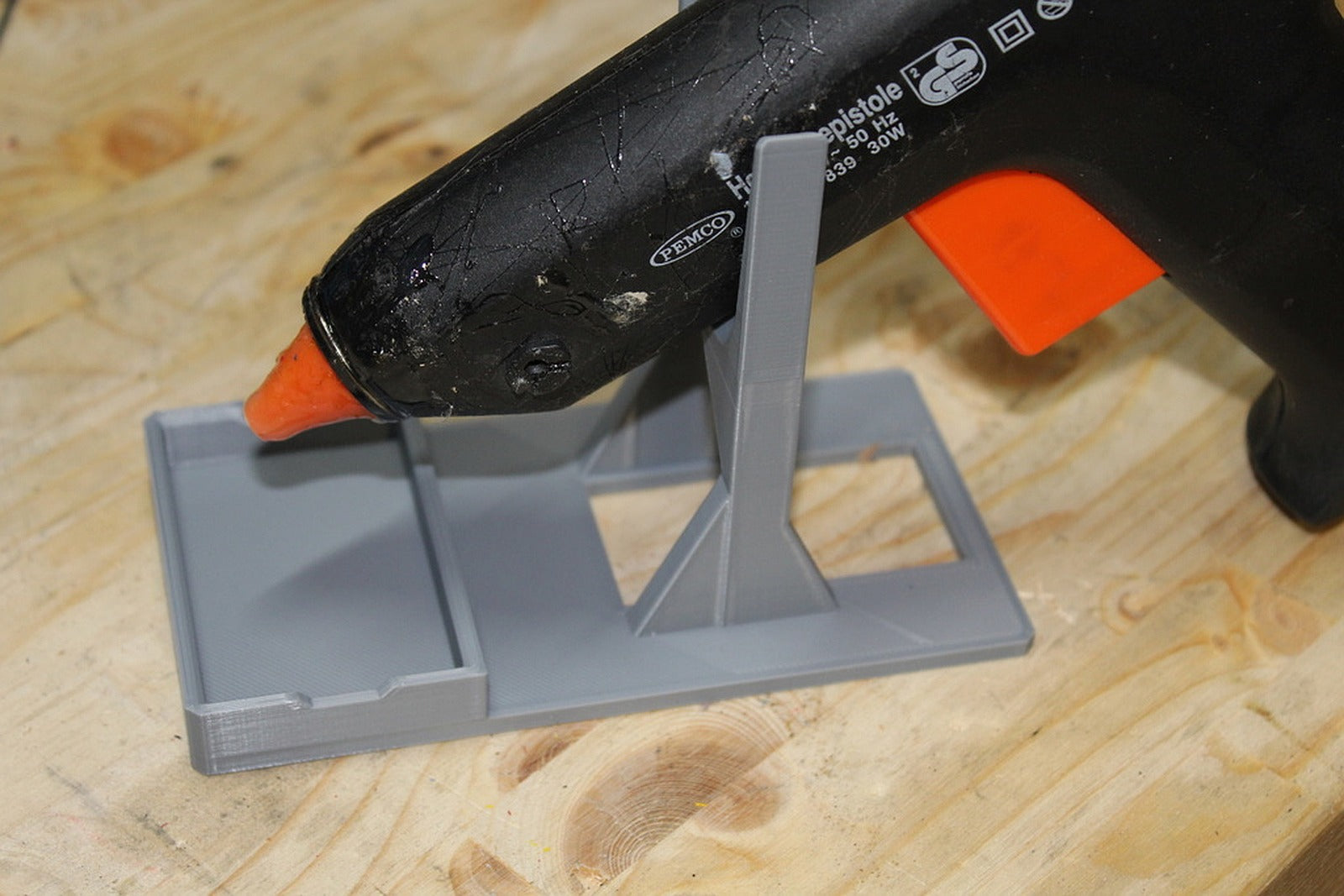 Hot Glue Gun stand - reduced printing time – 3D Baskı Modeli