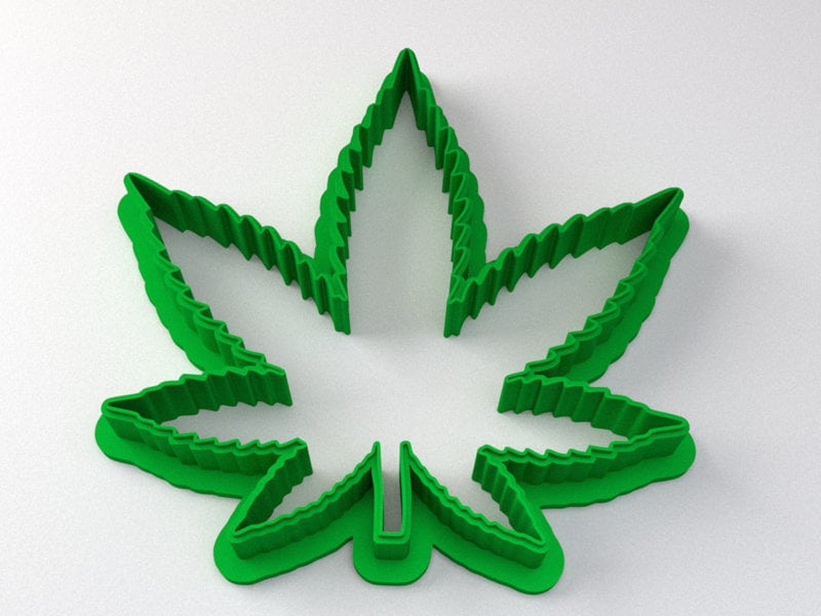 Cannabis Cookie Cutter - Marijuana Leaf – 3D Baskı Modeli