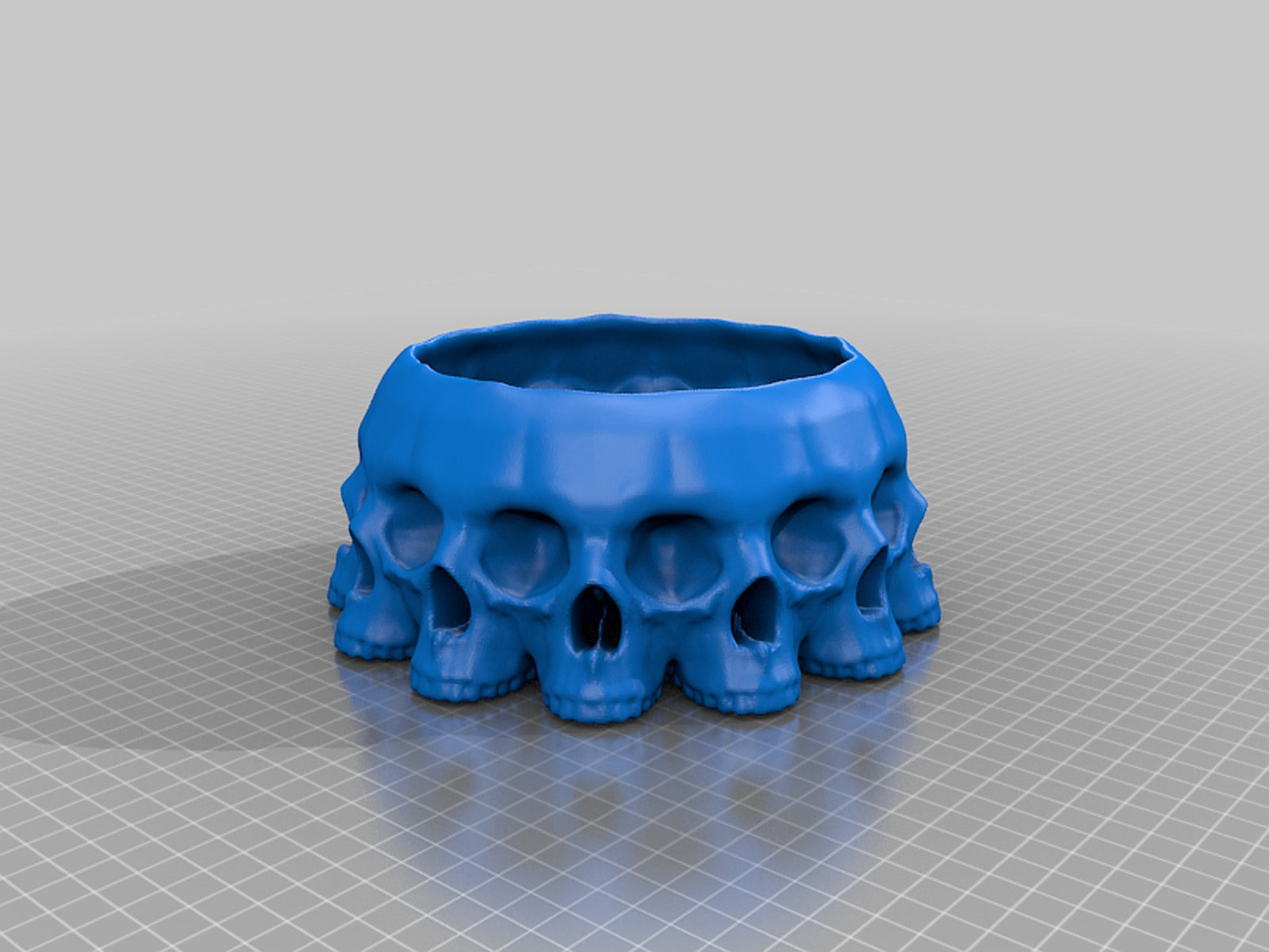 bowl of 13 skullfaces for halloween – 3D Baskı Modeli