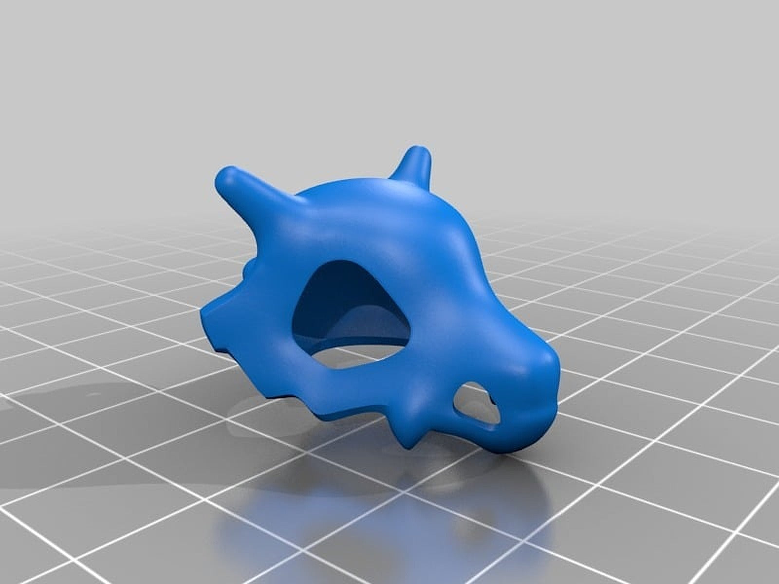 Cubone Pokemon Skull anahtarlık – 3D Baskı Modeli