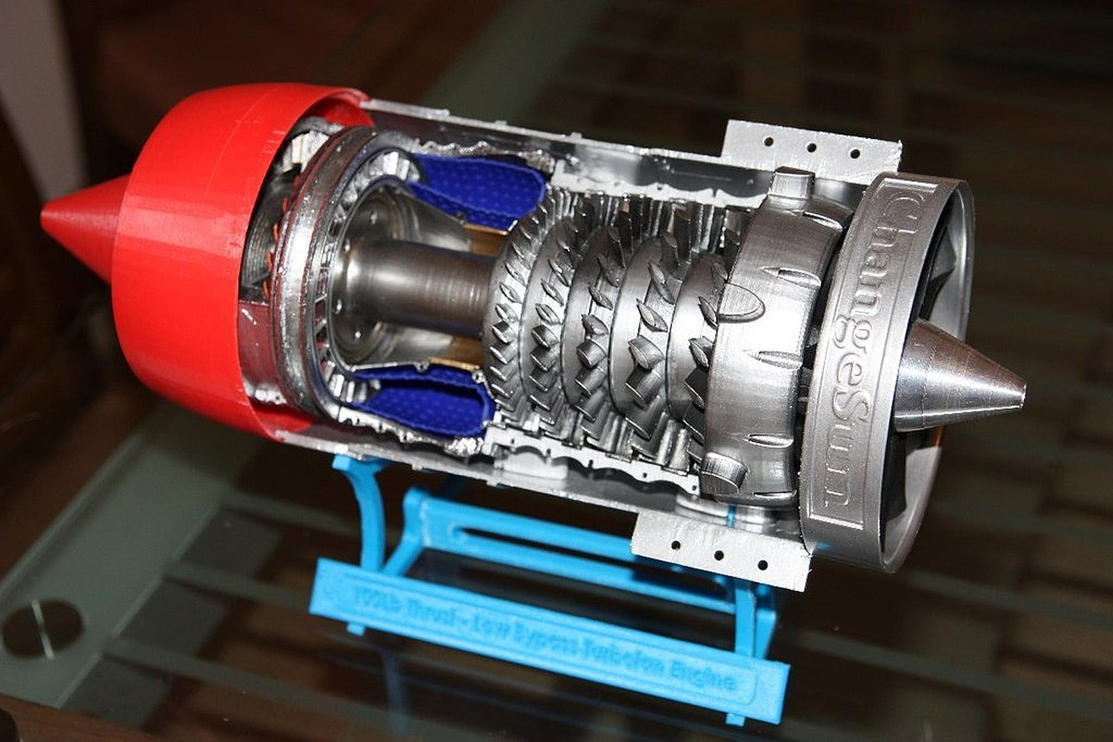 Low Bypass Turbofan Jet Engine – 3D Baskı Modeli