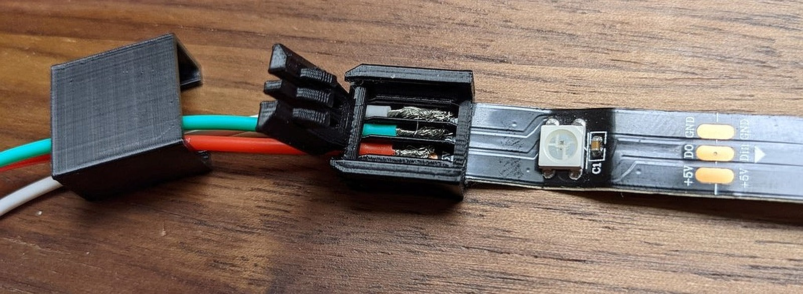 ARGB solderless clip, 3 wires – 3D Baskı Modeli