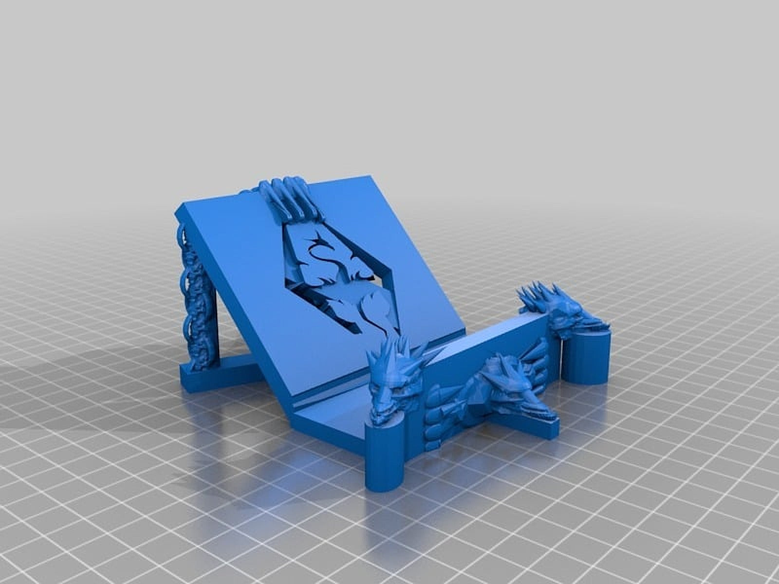 Skyrim telefon stand – 3D Baskı Modeli