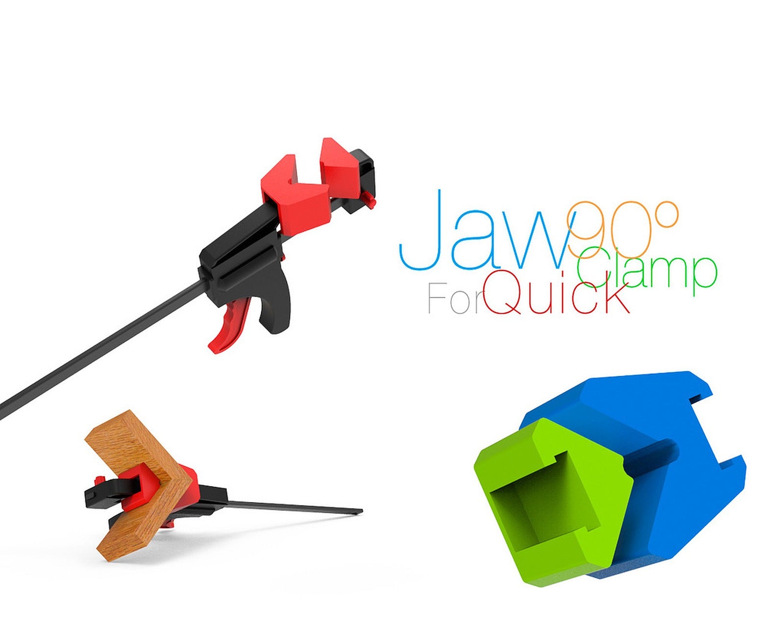 Jaw 90° for Quick Clamp – 3D Baskı Modeli