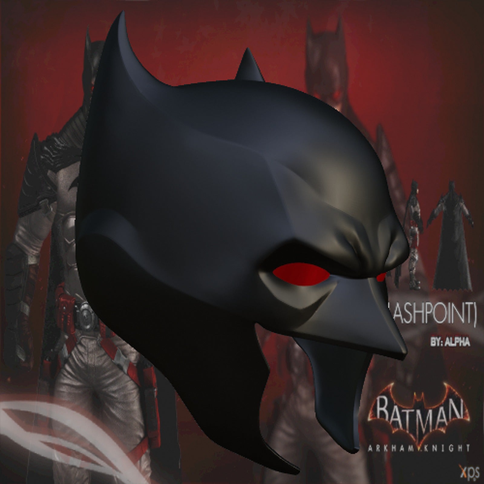 Batman Flashpoint Inspired Mask – 3D Baskı Modeli