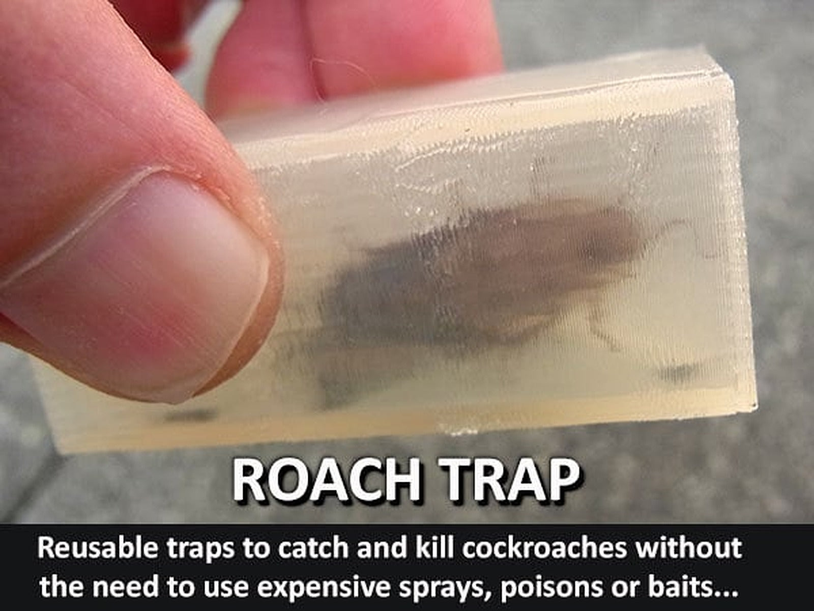Roach Trap...Reusable trap to catch and kill cockroaches – 3D Baskı Modeli