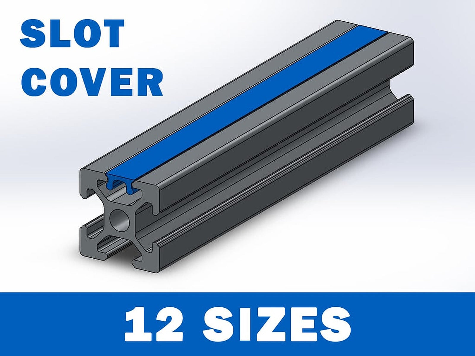 Extrusion profile SLOT COVER 2020 2040 4040 Cable management – 3D Baskı Modeli