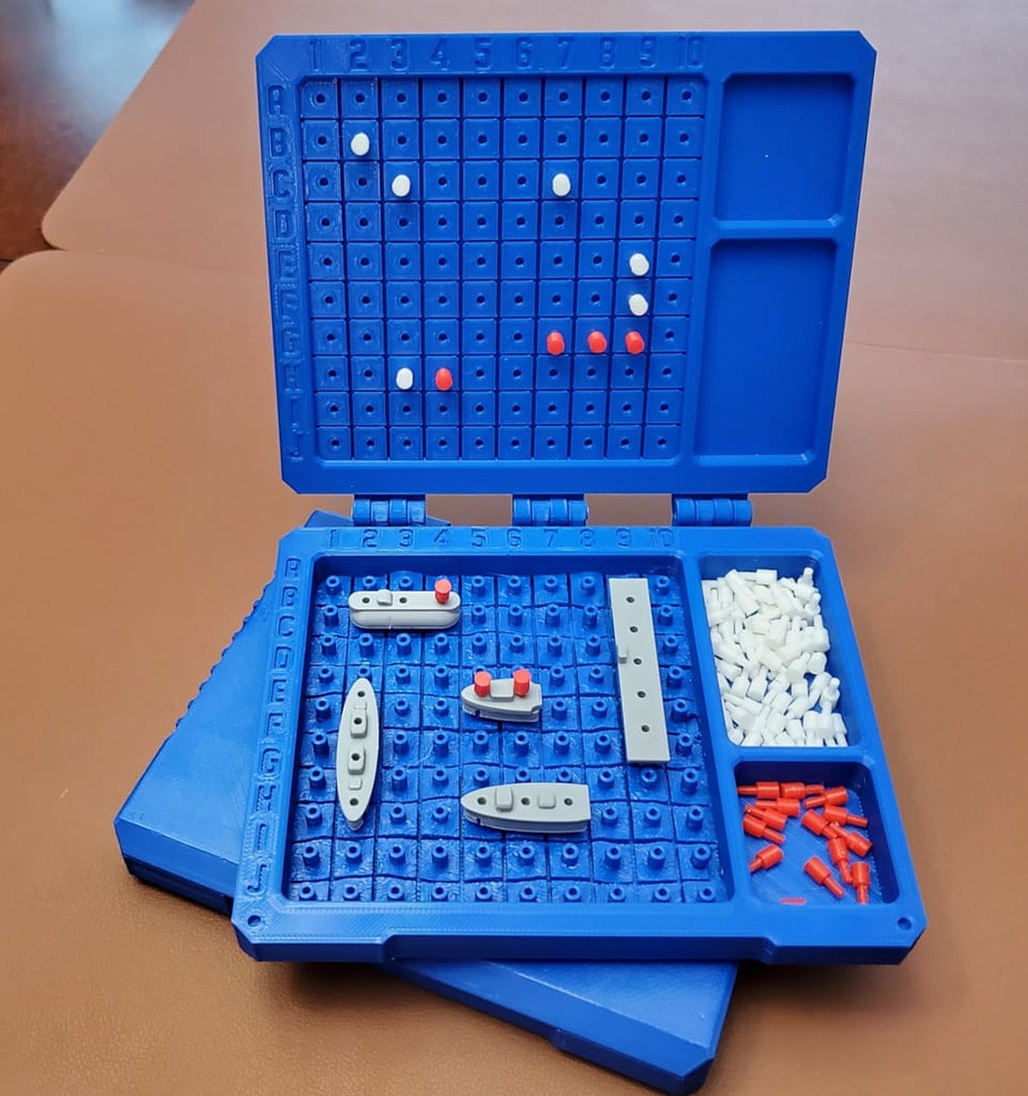 Battleship Game with kutu/düzenleyici kılıf: English & Cyrillic – 3D Baskı Modeli