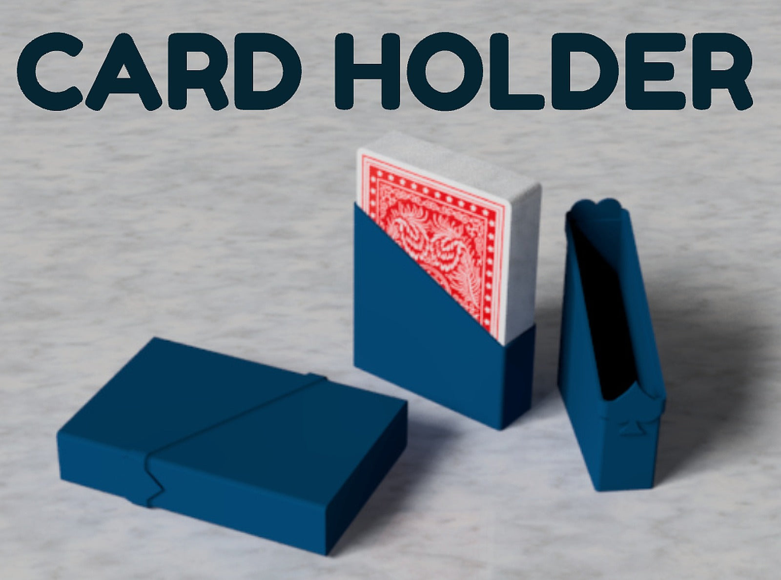 Card Deck stand – 3D Baskı Modeli