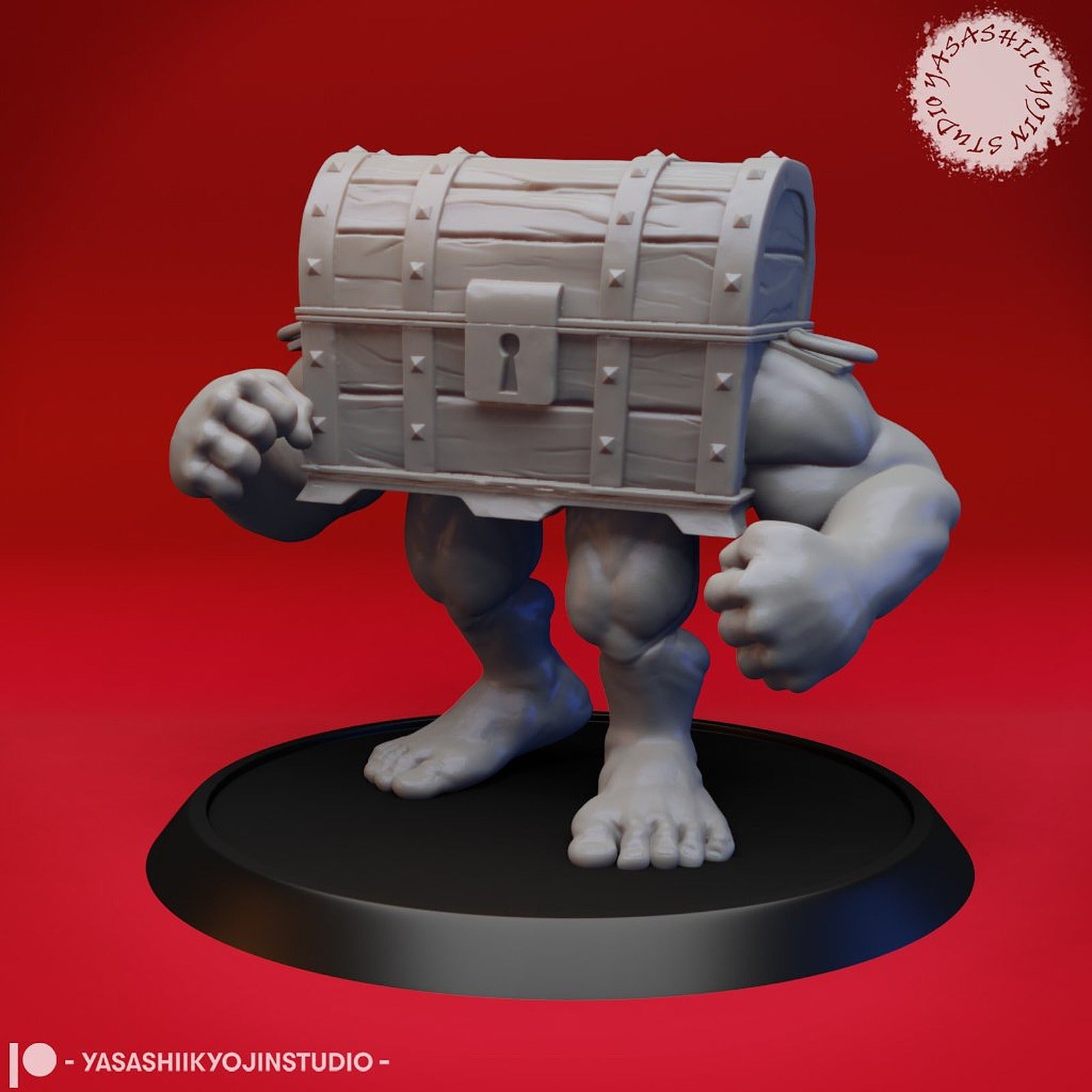 Mimic - Brawler Treasure Chest - Tabletop Miniature – 3D Baskı Modeli