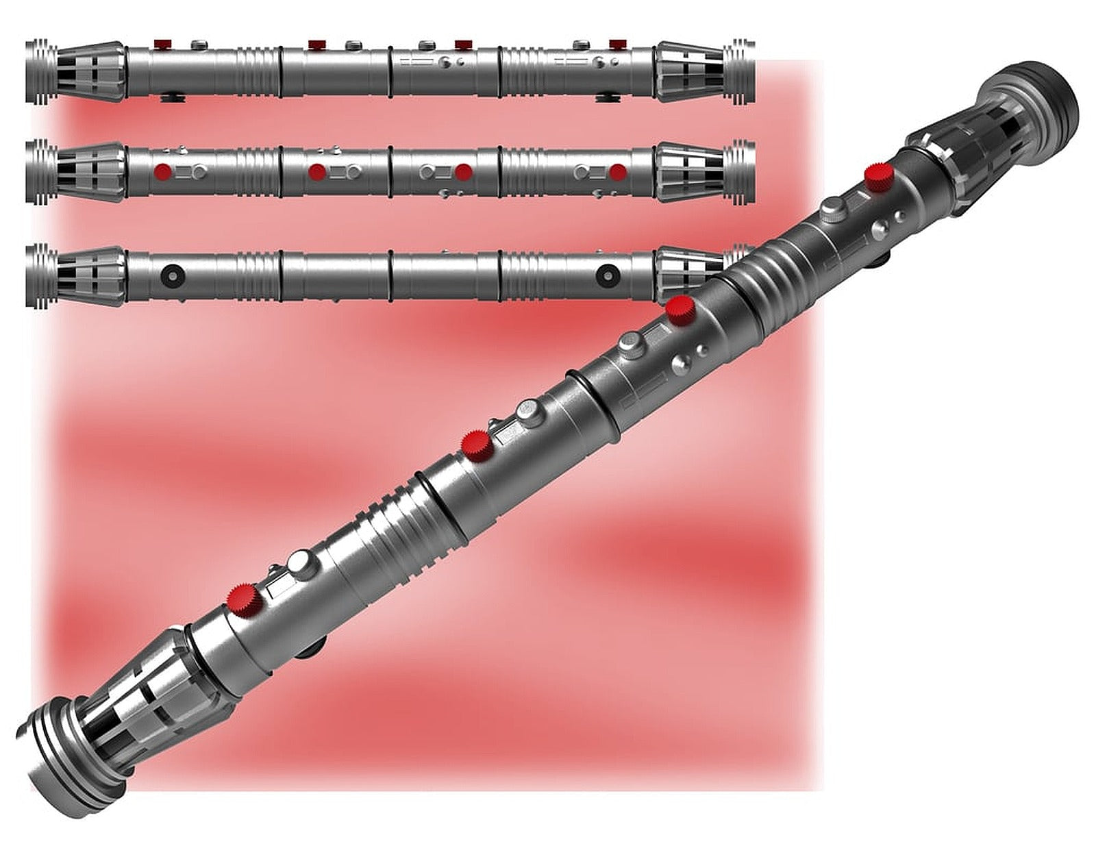 Darth Maul's Lightsaber – 3D Baskı Modeli