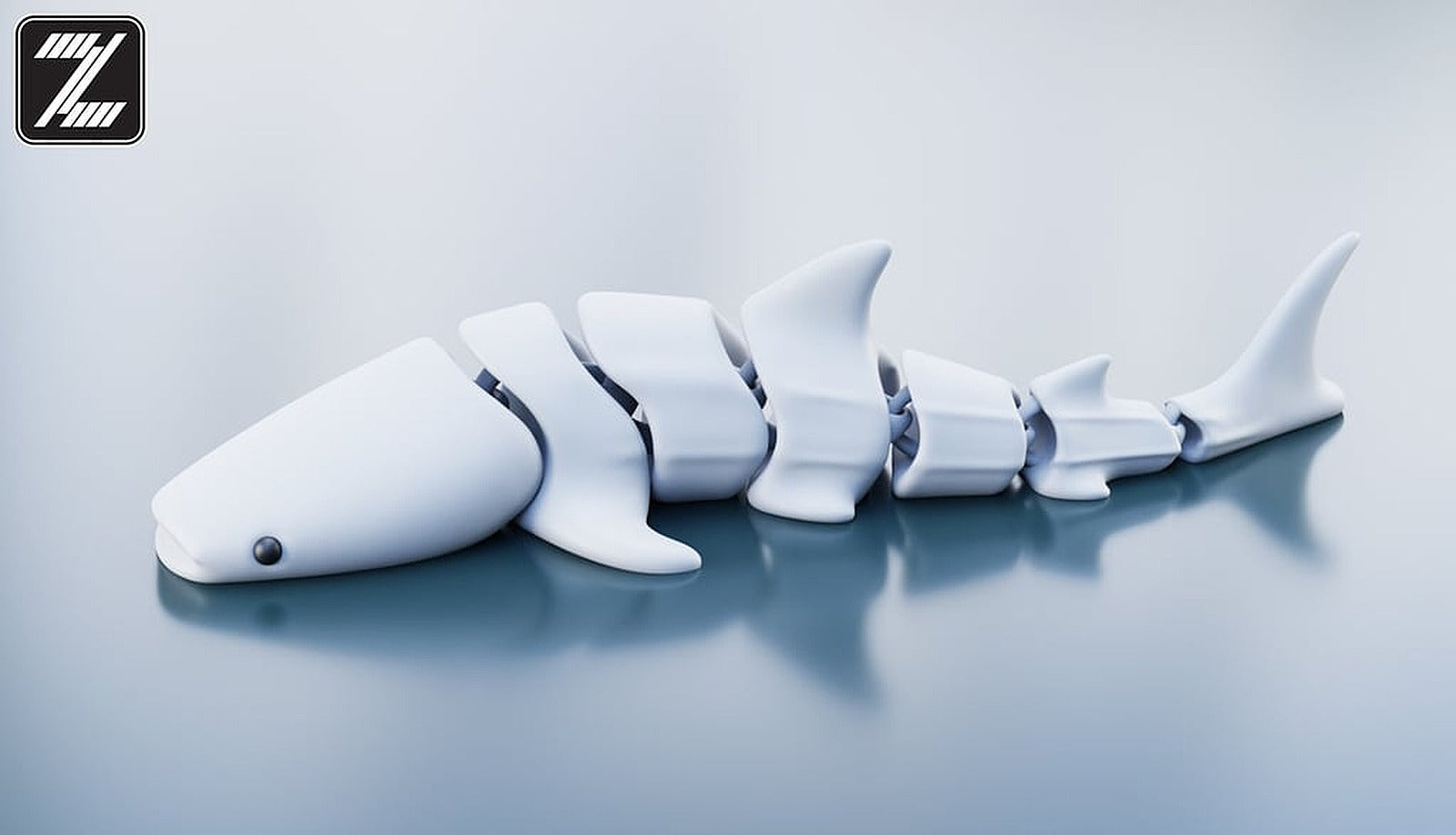 Stylish Flexi Shark – 3D Baskı Modeli